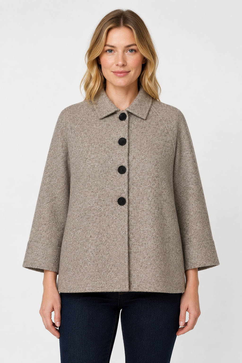 Eternelle Long Sleeve Button-Front Sweater - Style 5-FW2694-9