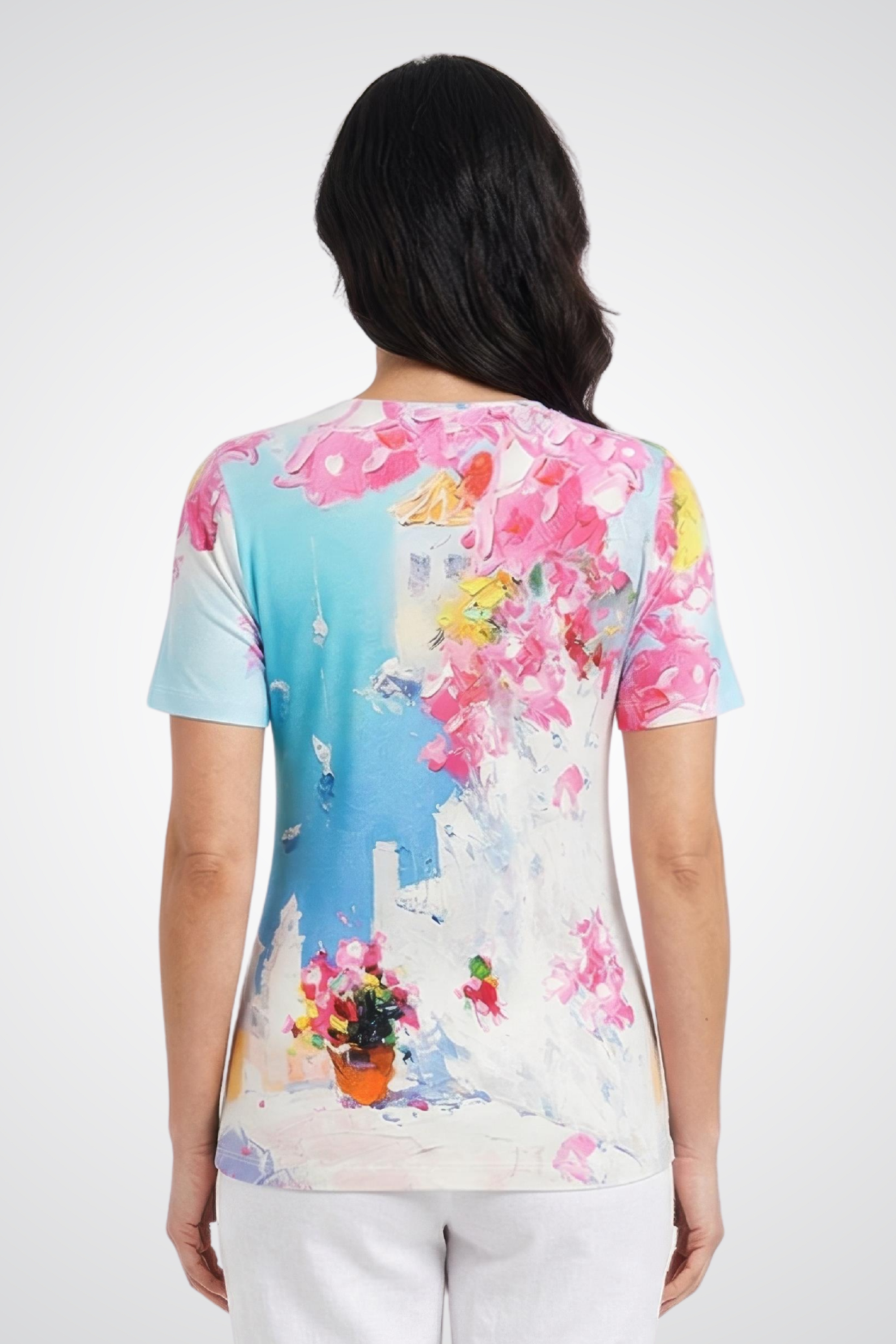 V-Neck Short-Sleeve Top