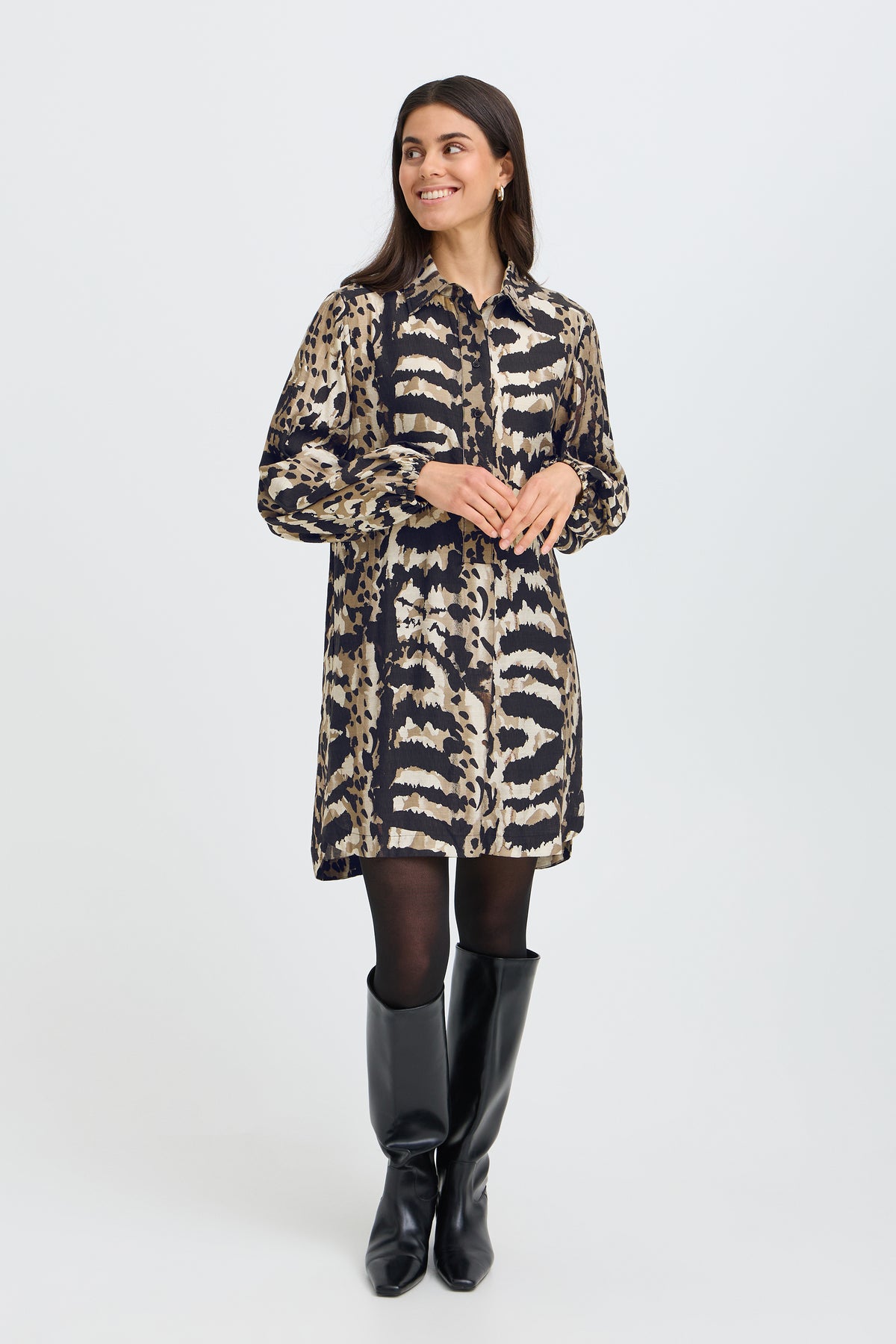 Fransa Print Dress- Style 20617073