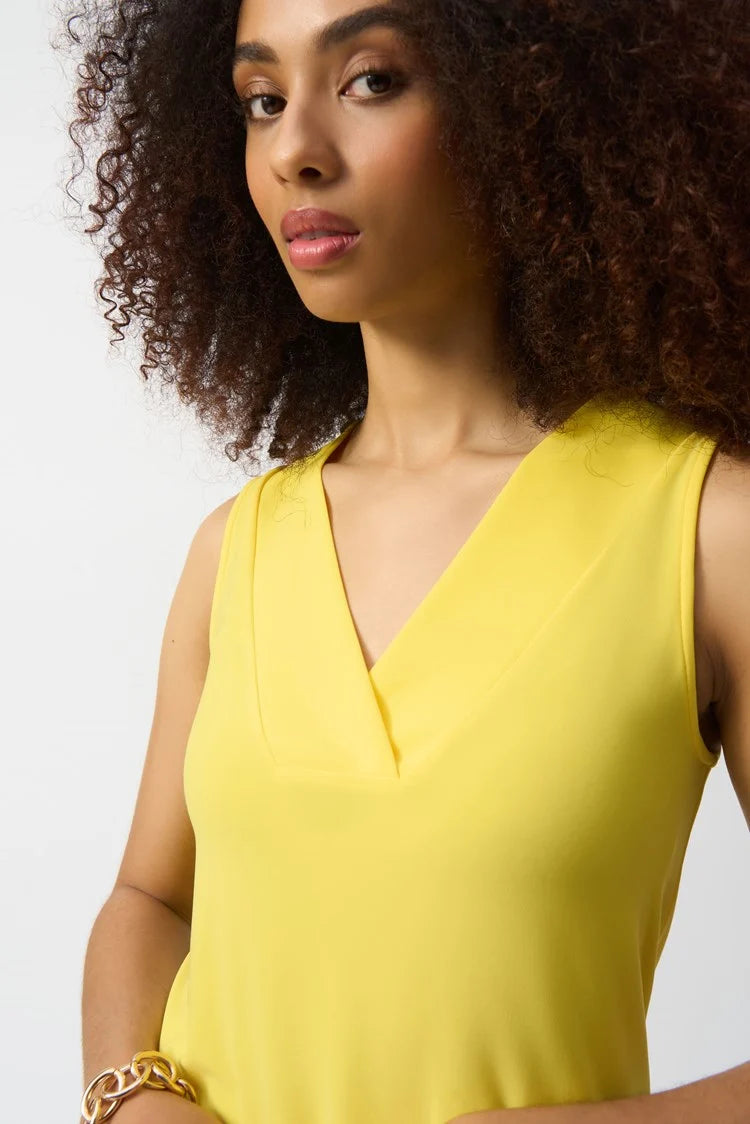 Sleeveless V-Neck Silky Cami