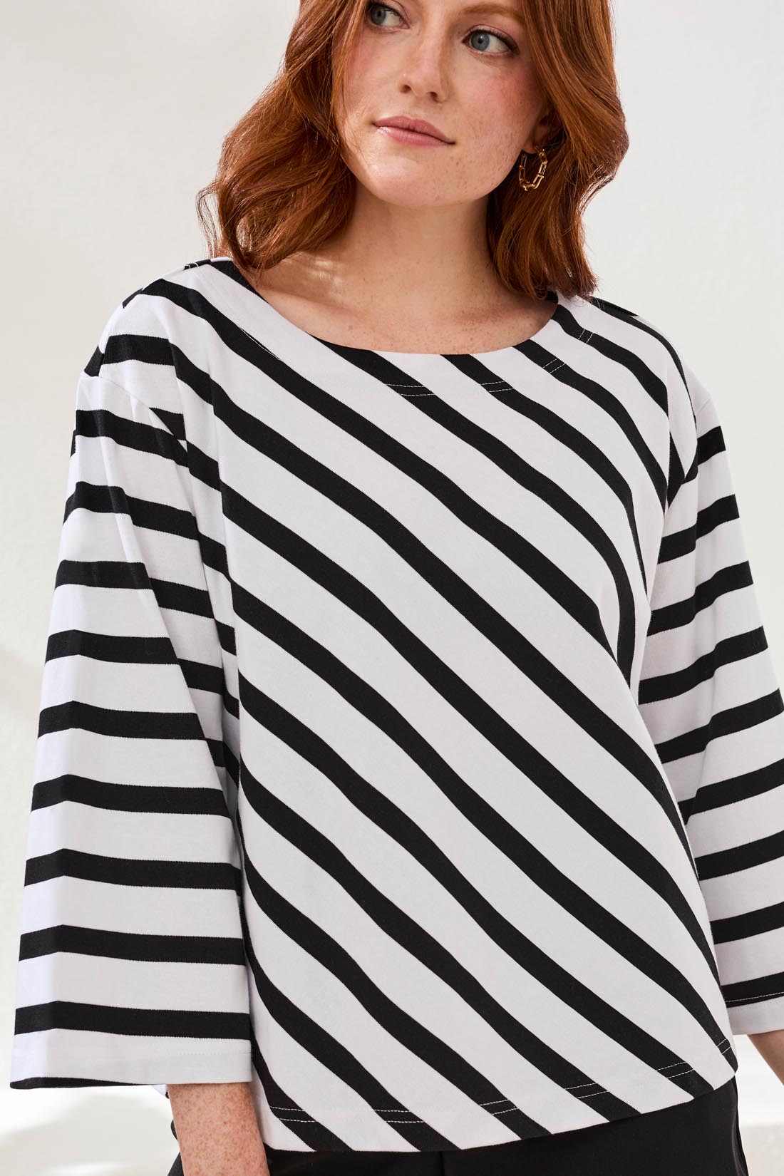 Long-Sleeve Black Top