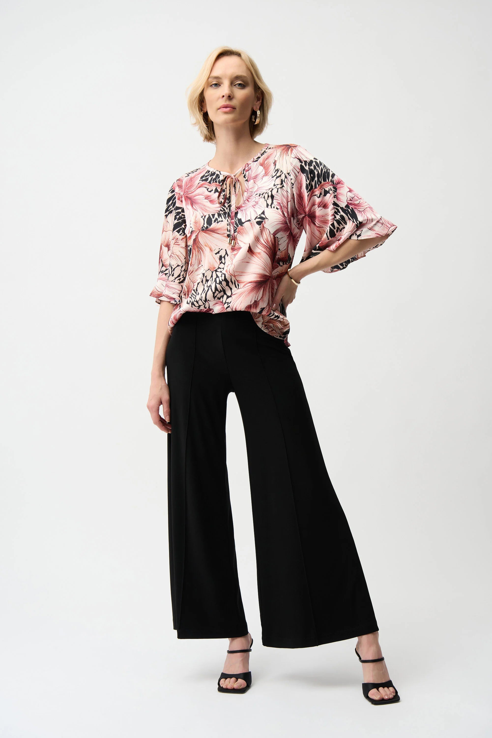 Classic Pull-On Wide Leg Pants