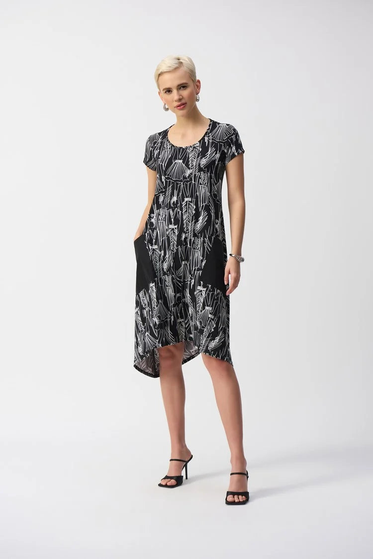 Conversational Print Dress