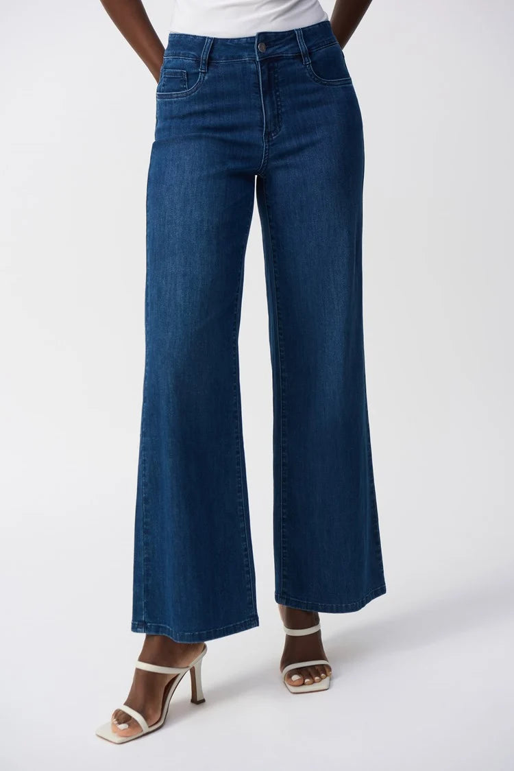 Joseph Ribkoff Goldie Wide Leg Featherweave Jeans - Style 251968