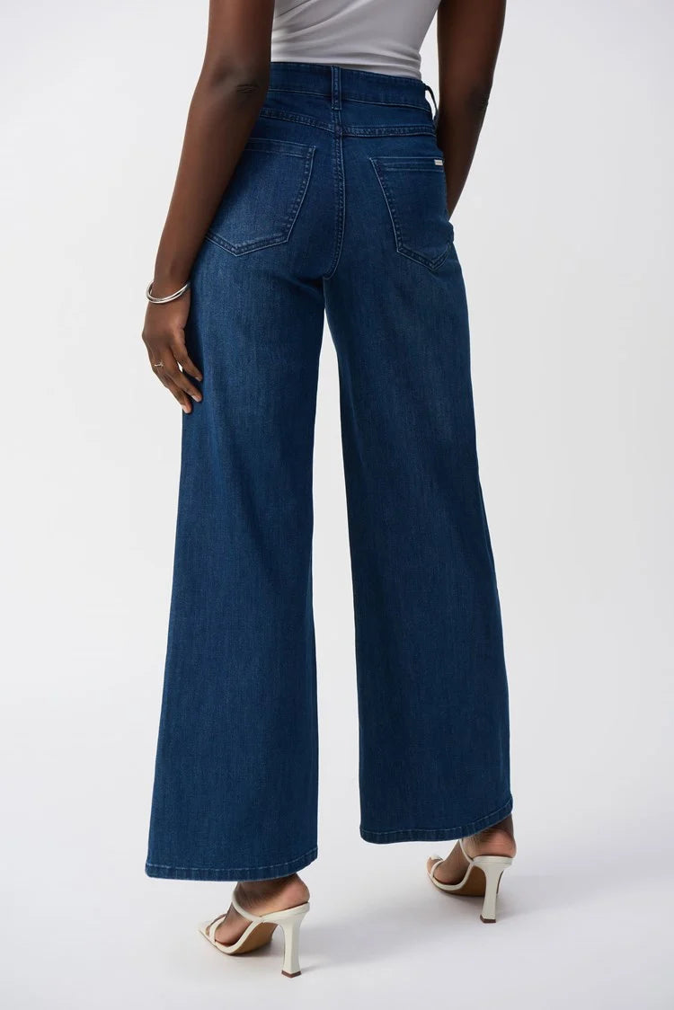 Joseph Ribkoff Goldie Wide Leg Featherweave Jeans - Style 251968