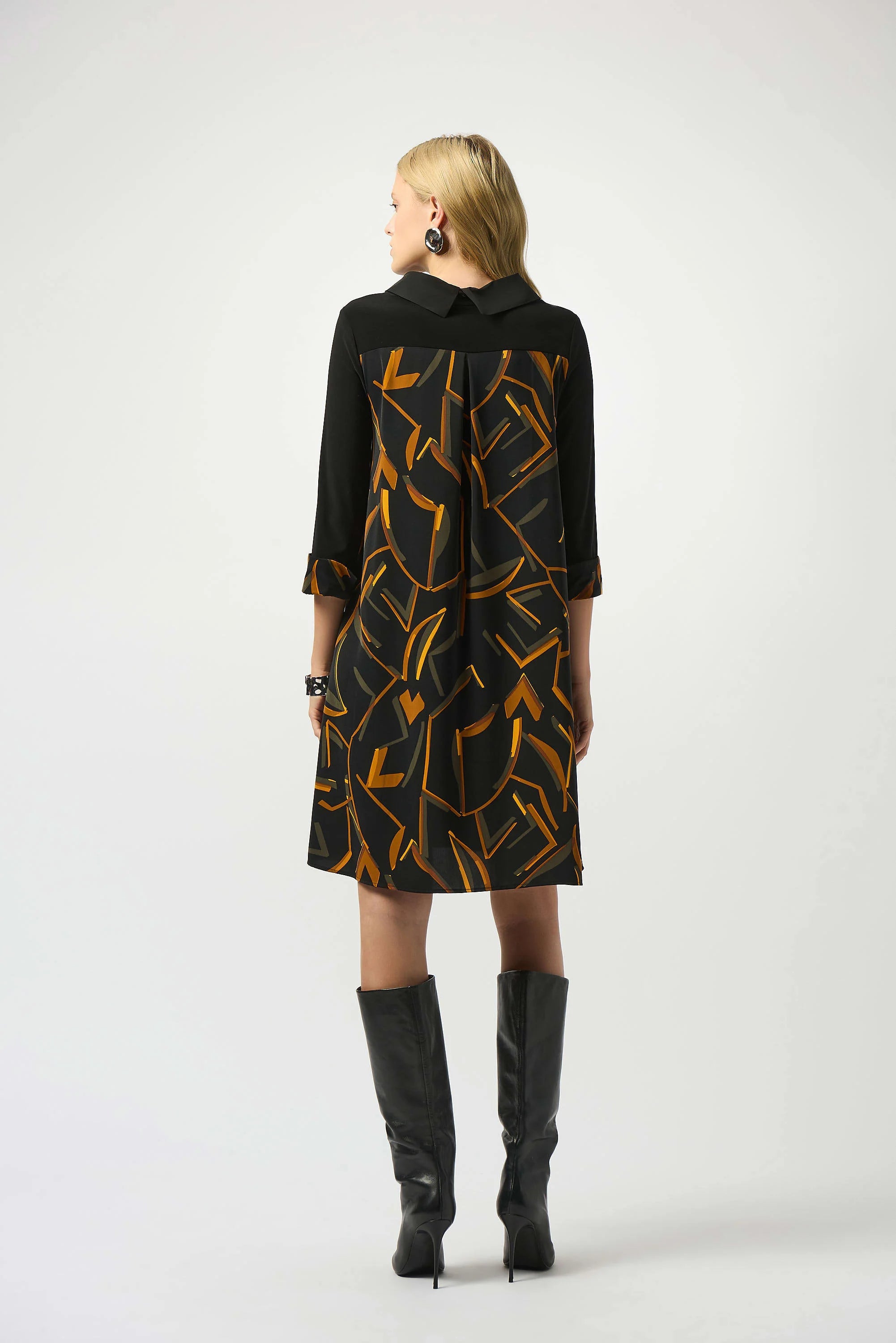 Abstract Print Dress