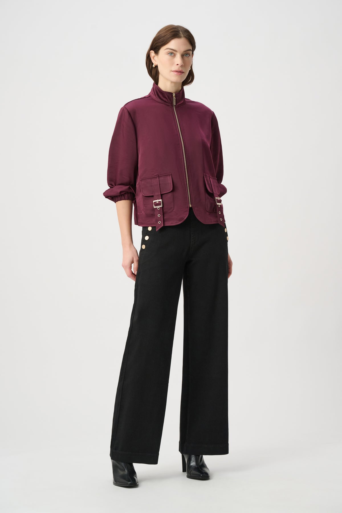 Joseph Ribkoff Classic Wide Leg Pull-On Jeans - Style 254919