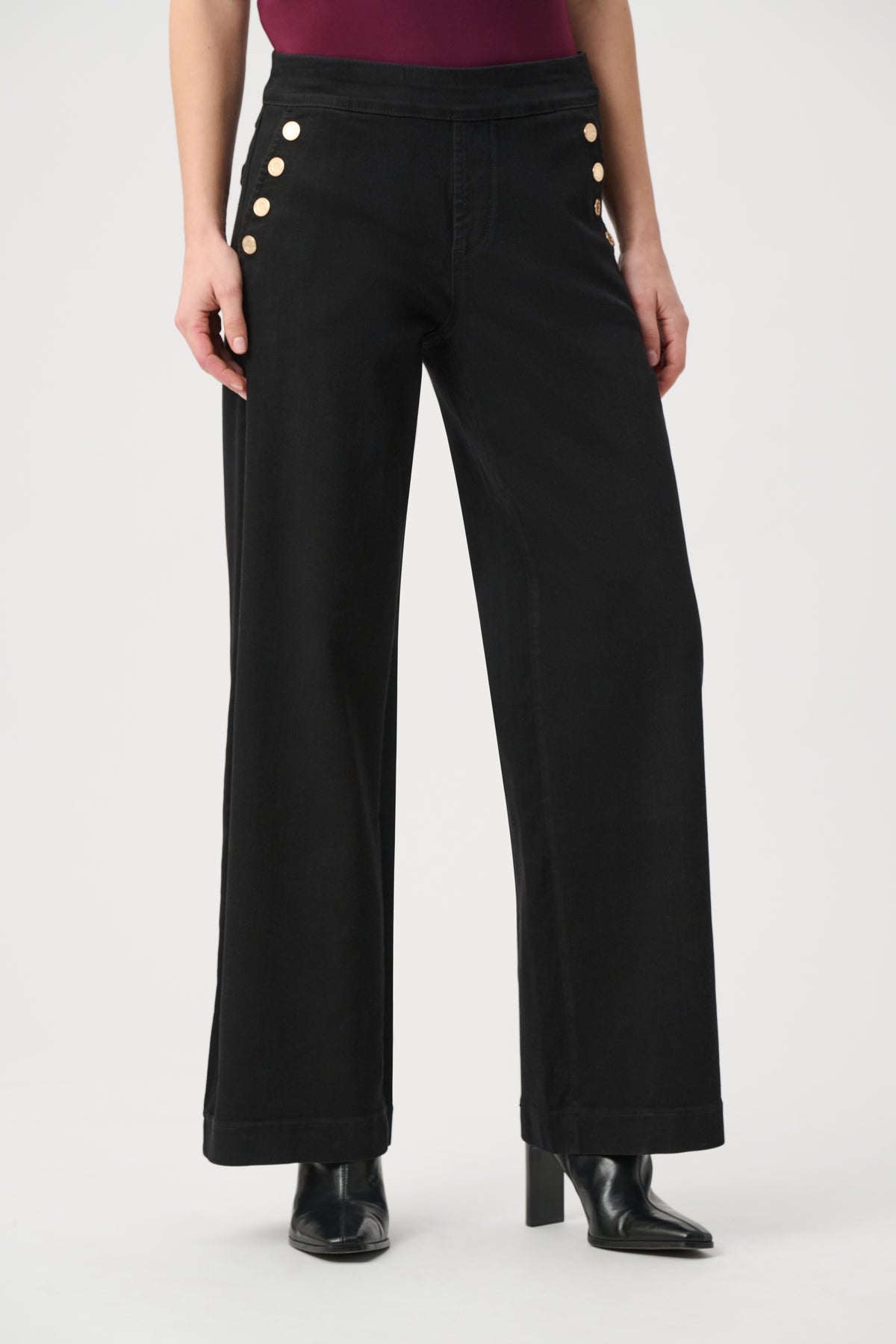 Joseph Ribkoff Classic Wide Leg Pull-On Jeans - Style 254919