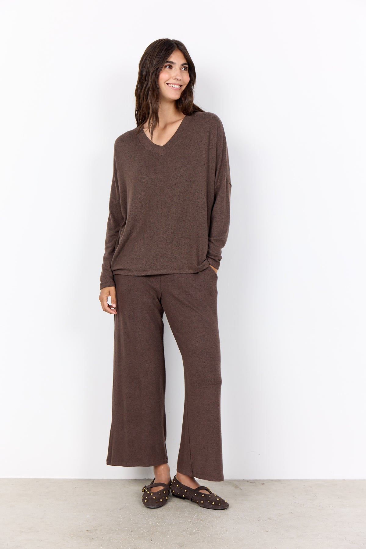 Soya Concepts V-Neck Drop Shoulder Top - Style 5F25893