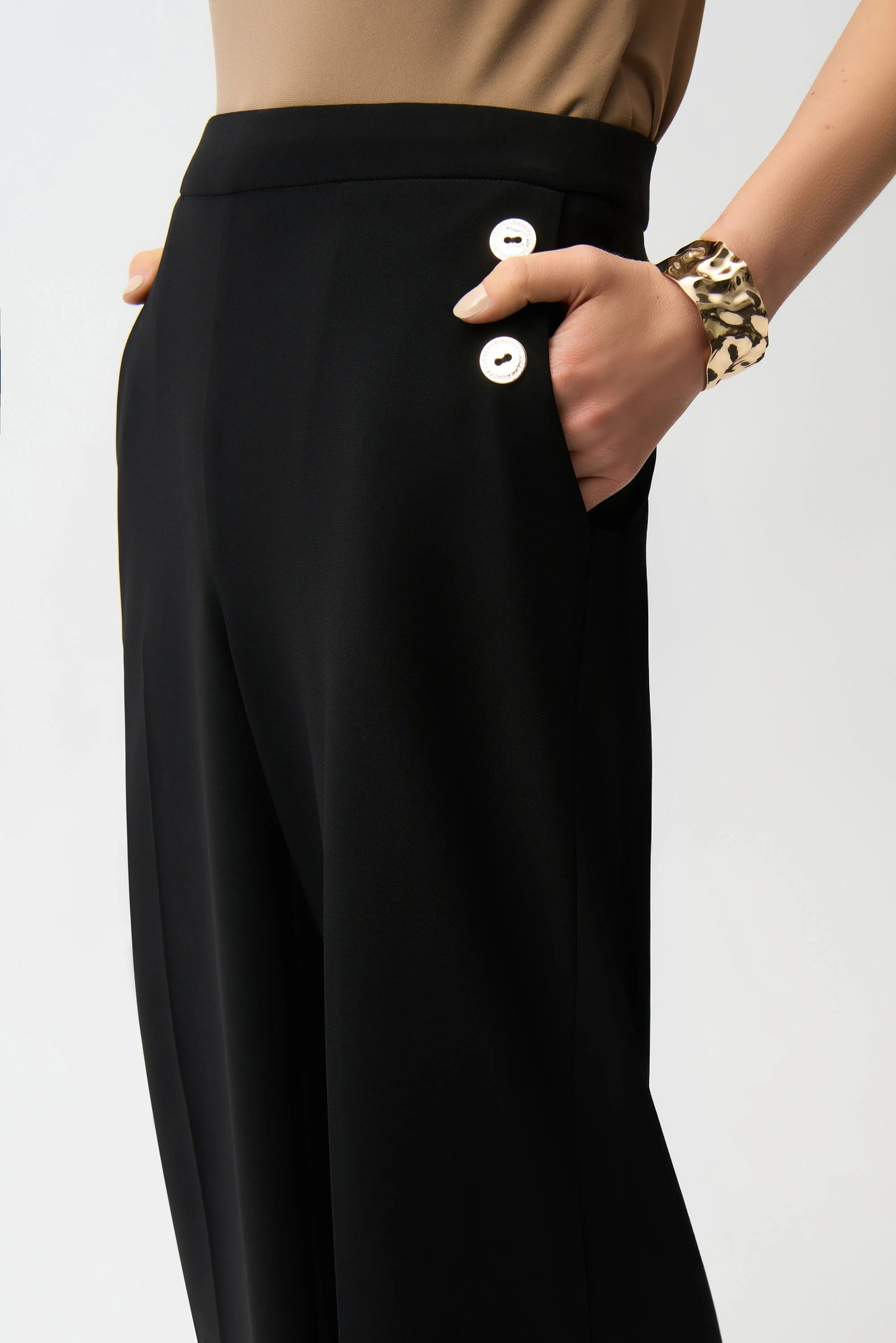 Silky Knit Pull-On Culotte Pants