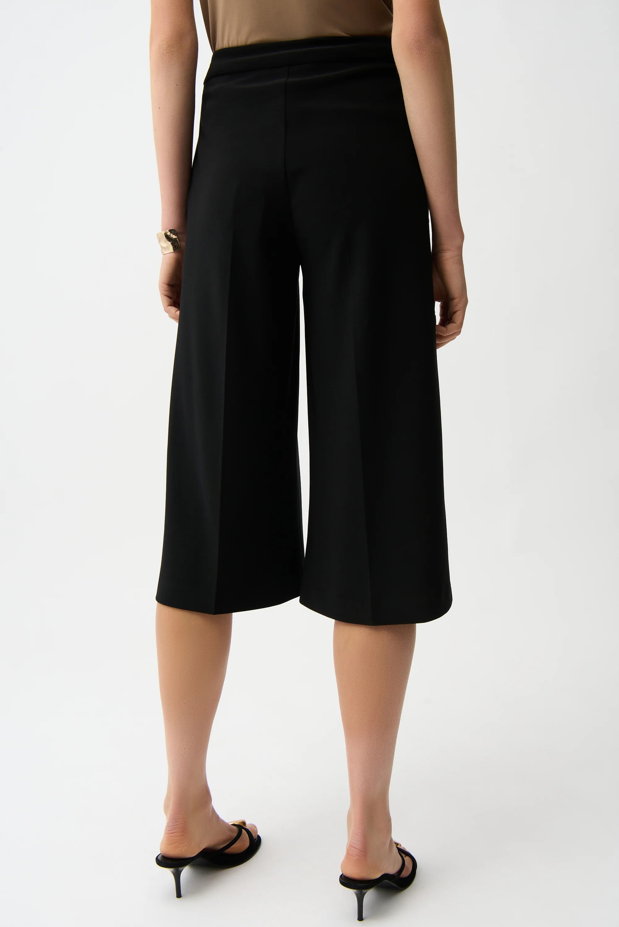 Silky Knit Pull-On Culotte Pants
