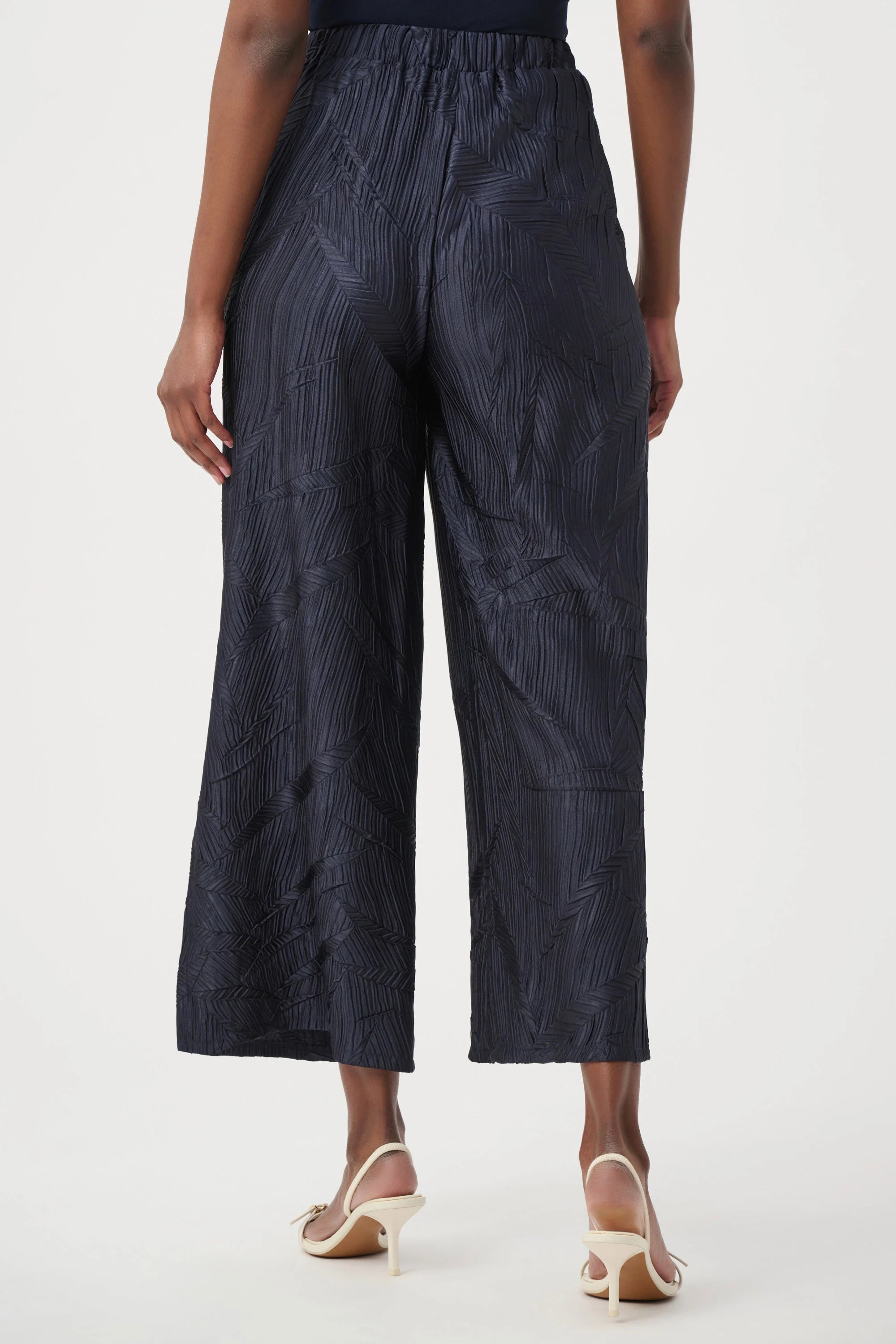 Satin Wide-Leg Culotte Pants
