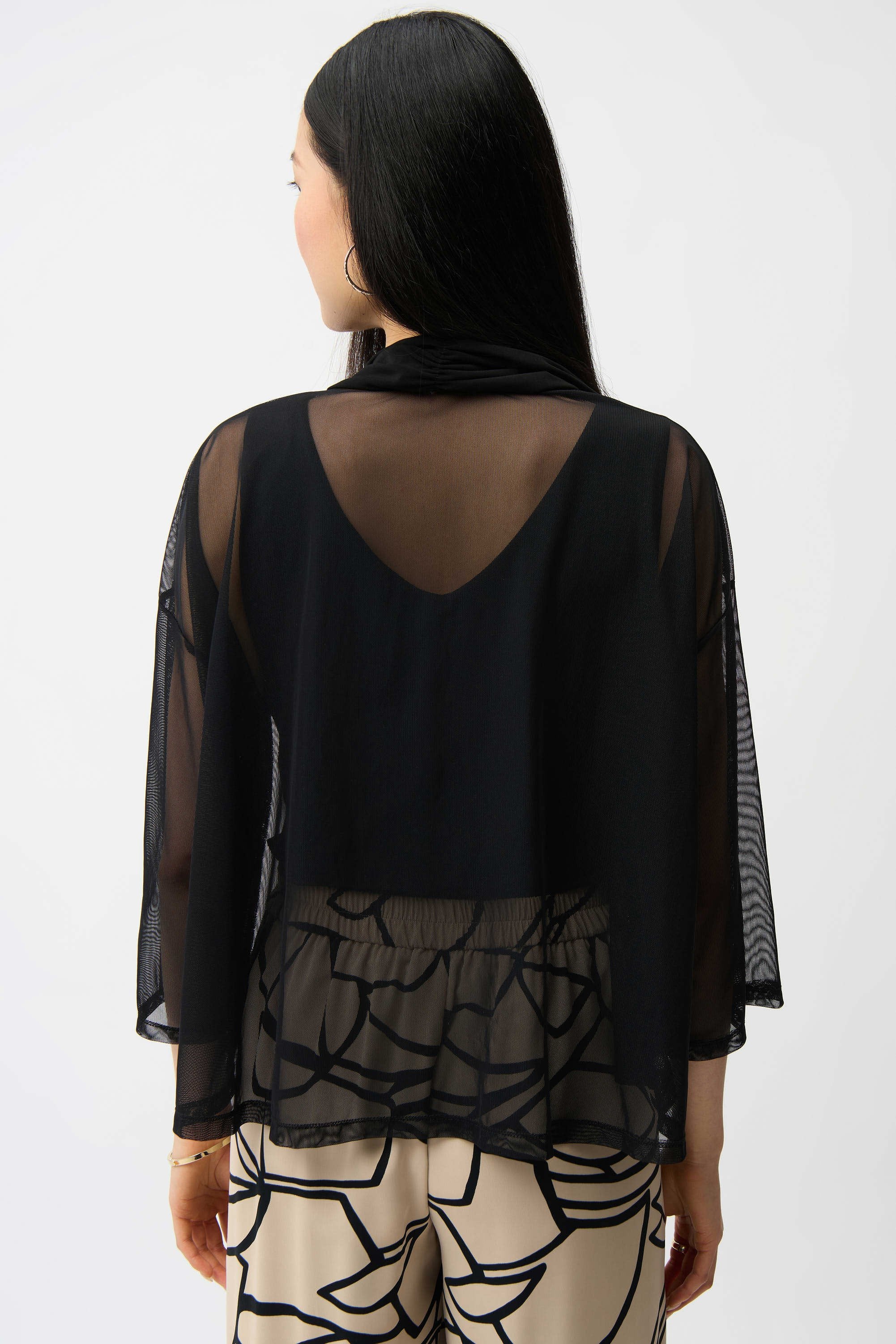 Mesh Silky Knit Cover-Up