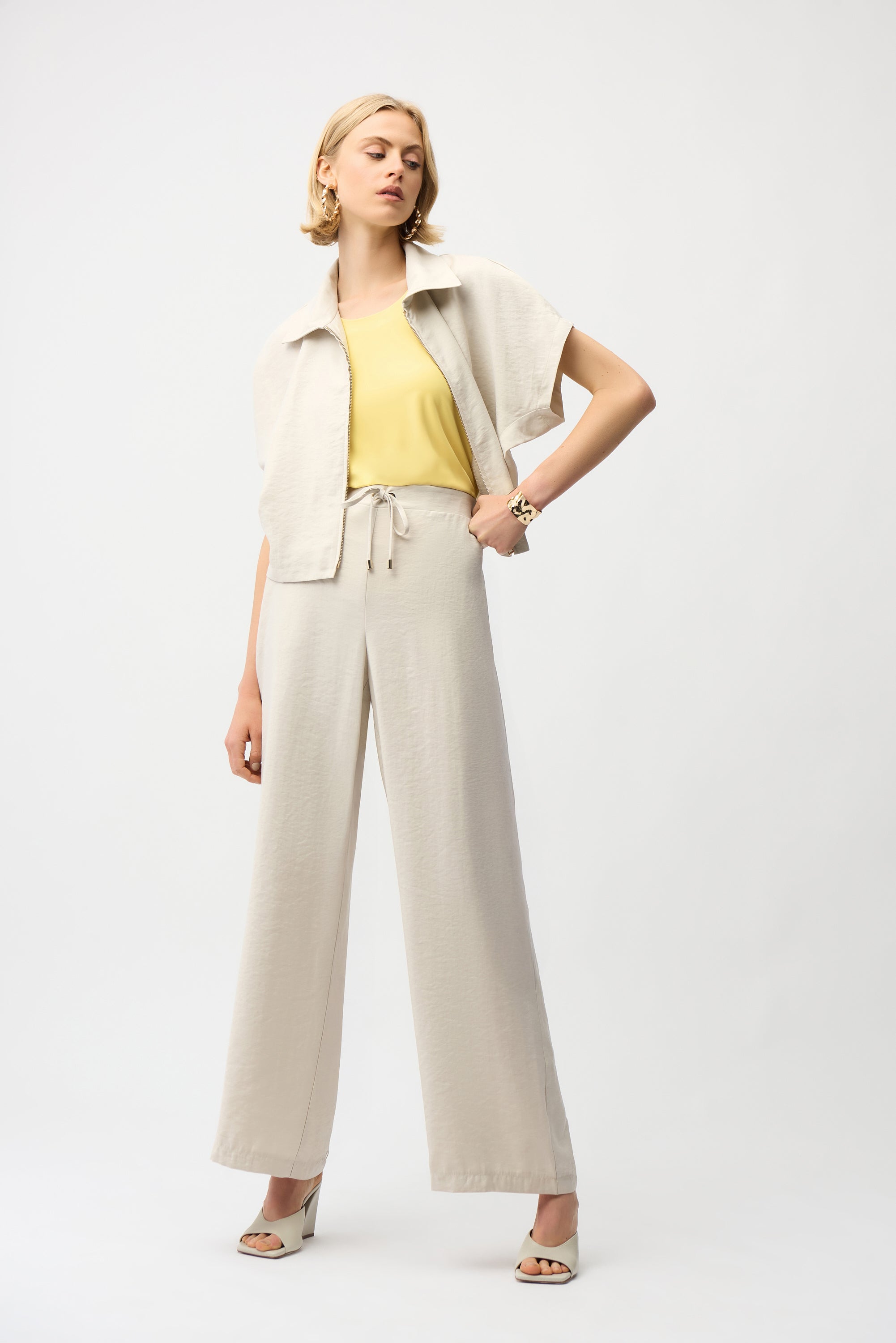 Wide Leg Drawstring Pants