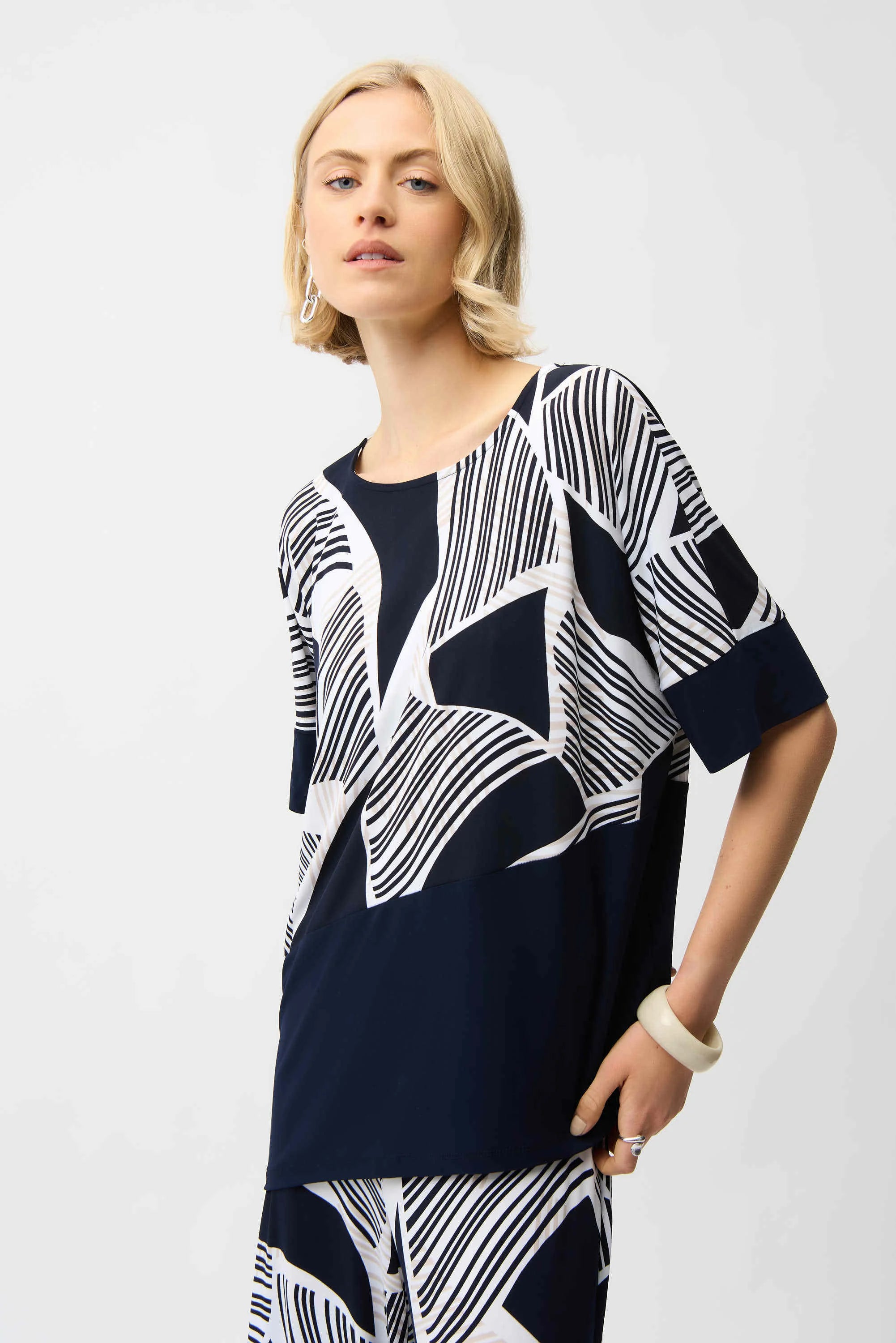 Geometric Print Top