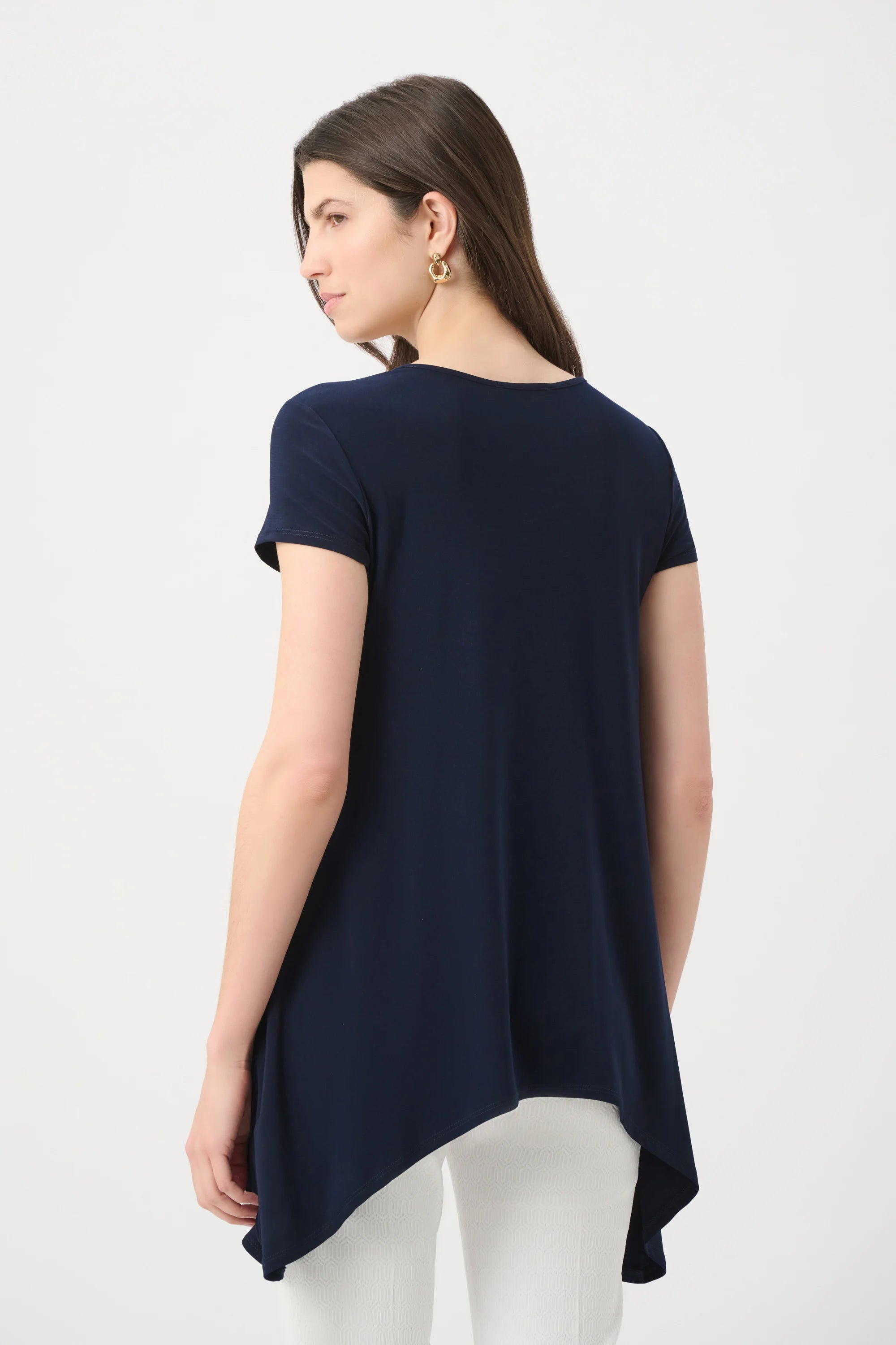 Silky Handkerchief Hem Top