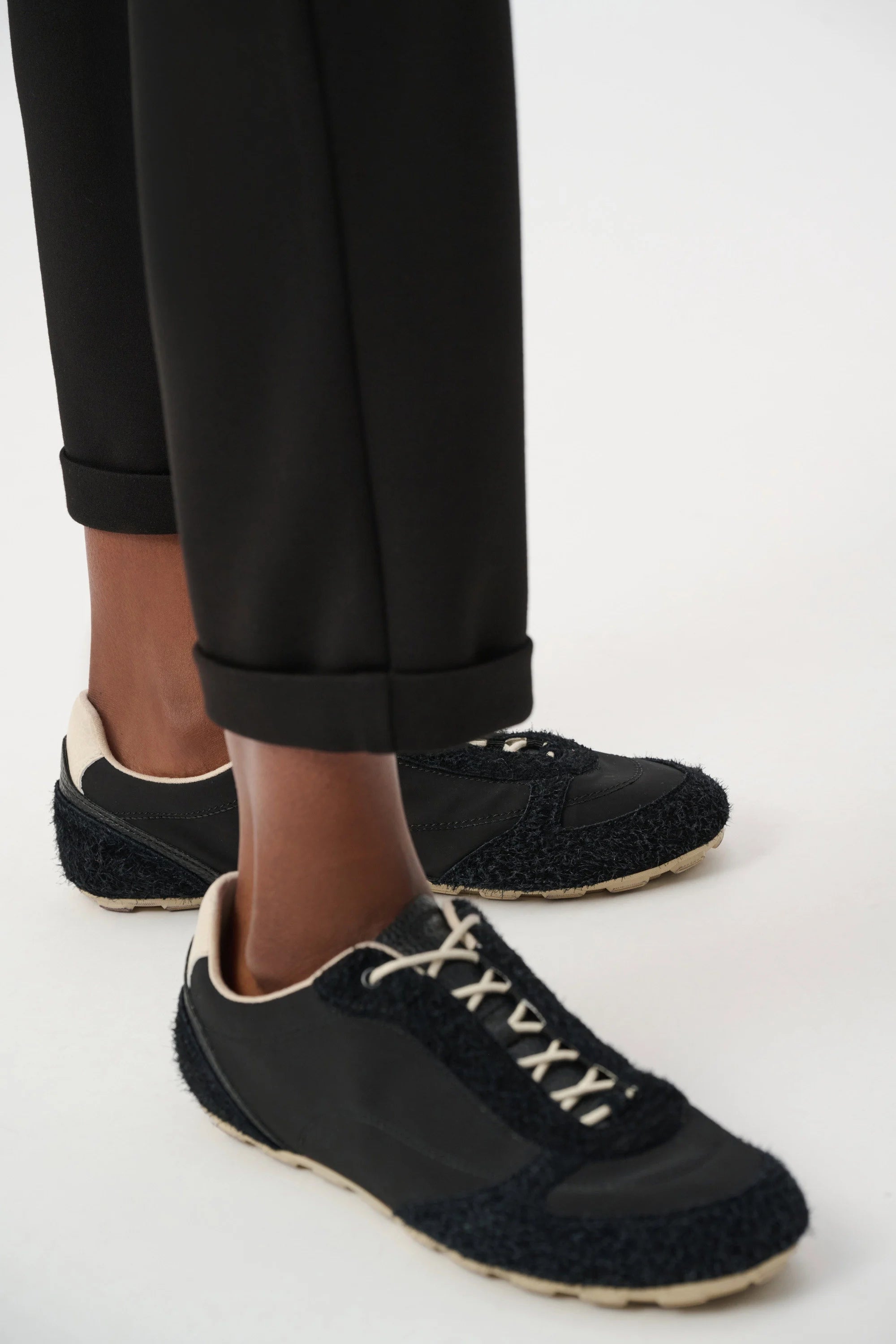 Scuba Jersey Pull-On Jogger Pants With Drawstring Waist
