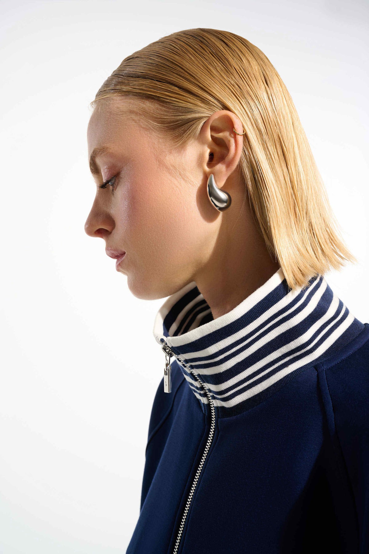 Joseph Ribkoff Striped Rib Raglan Jacket - Style 261617