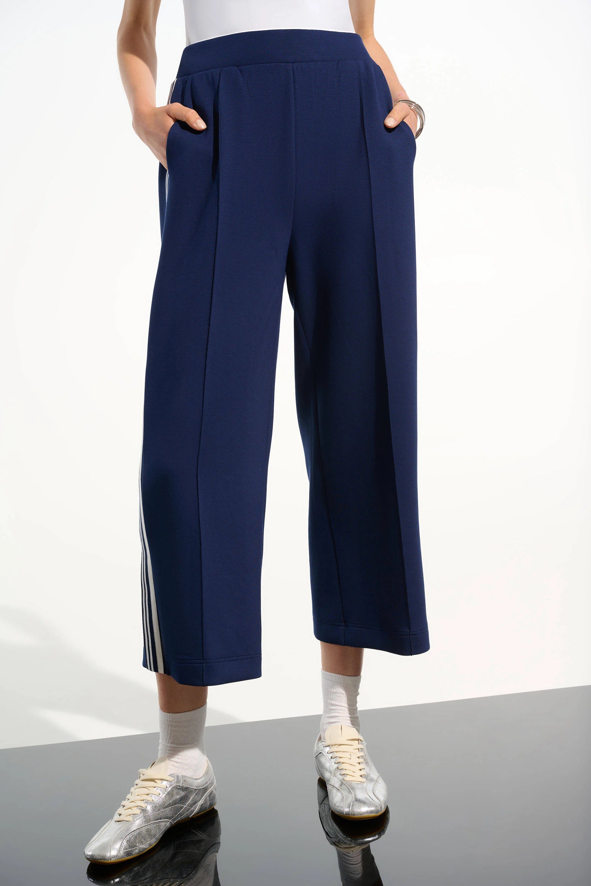 Side Stripe Culotte Pants