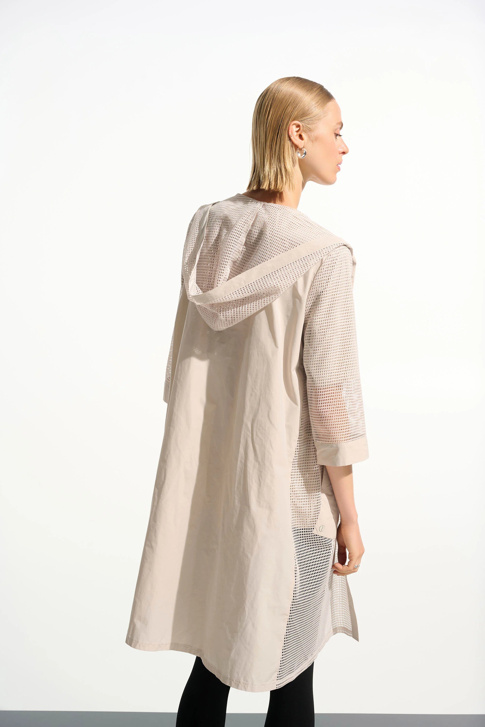 Memory Mesh Hooded Cover-Up