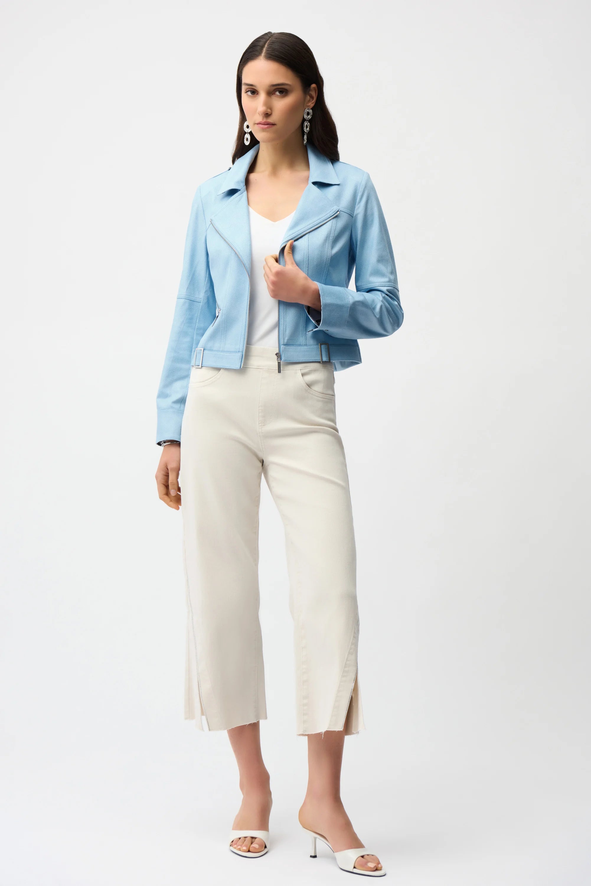 Foiled Faux Suede Jacket