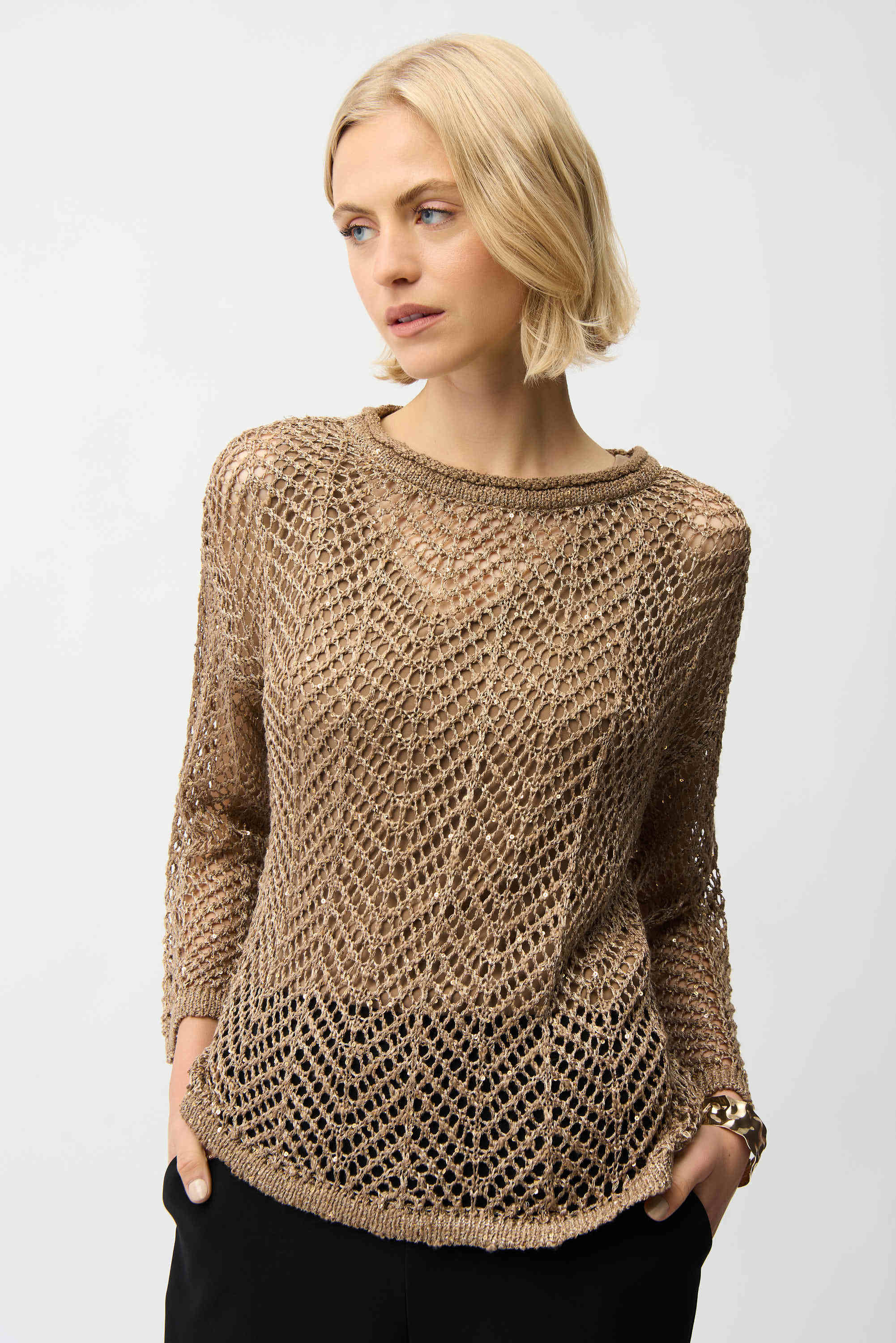 Chevron Open Stitch Sweater