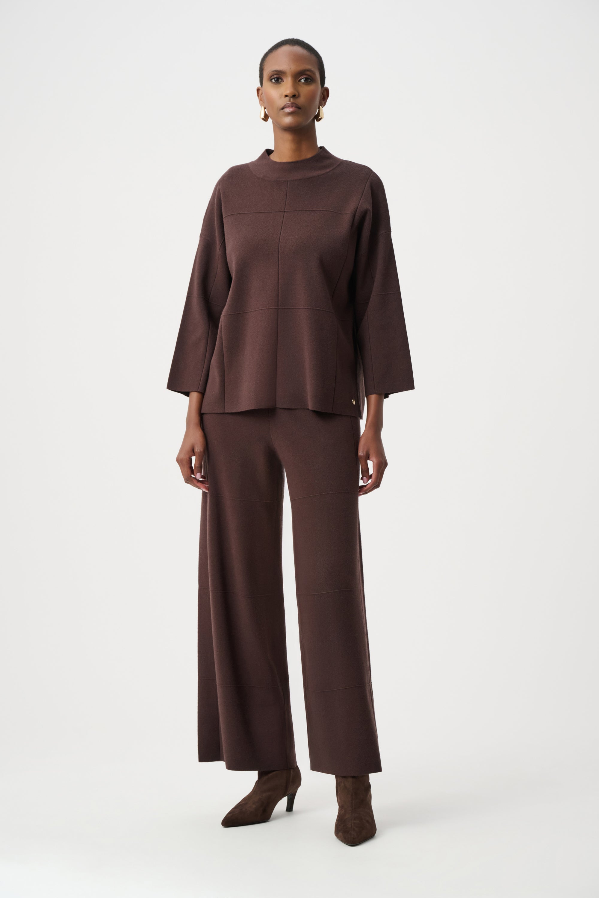 Textured Knit Culotte Pants