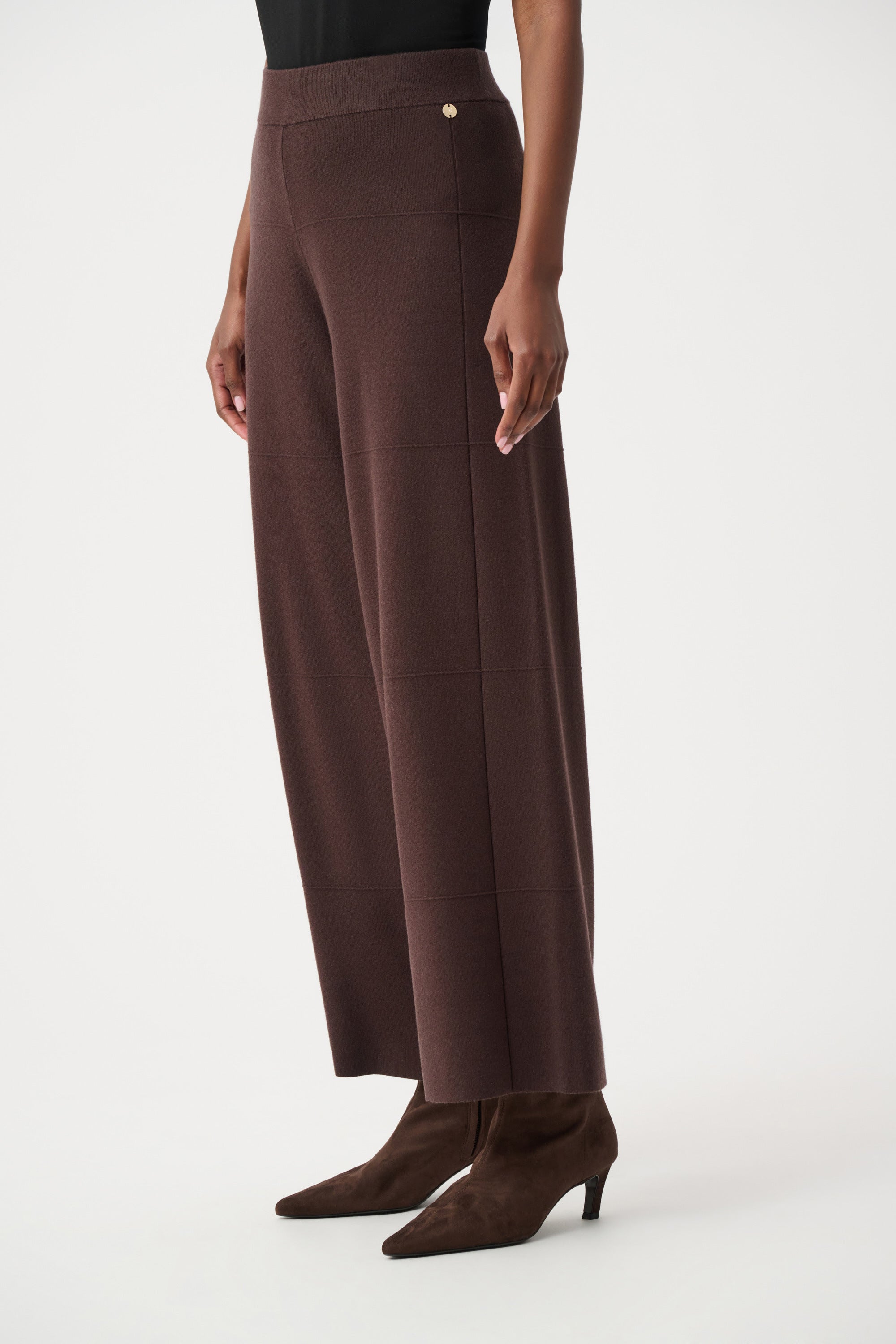 Textured Knit Culotte Pants