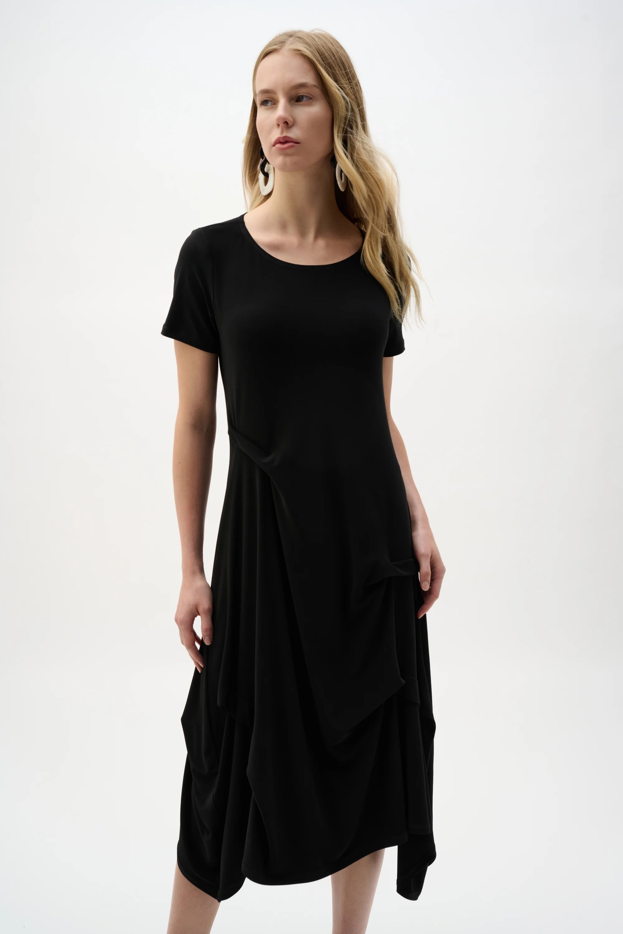 Boat Neck Trapeze Dress