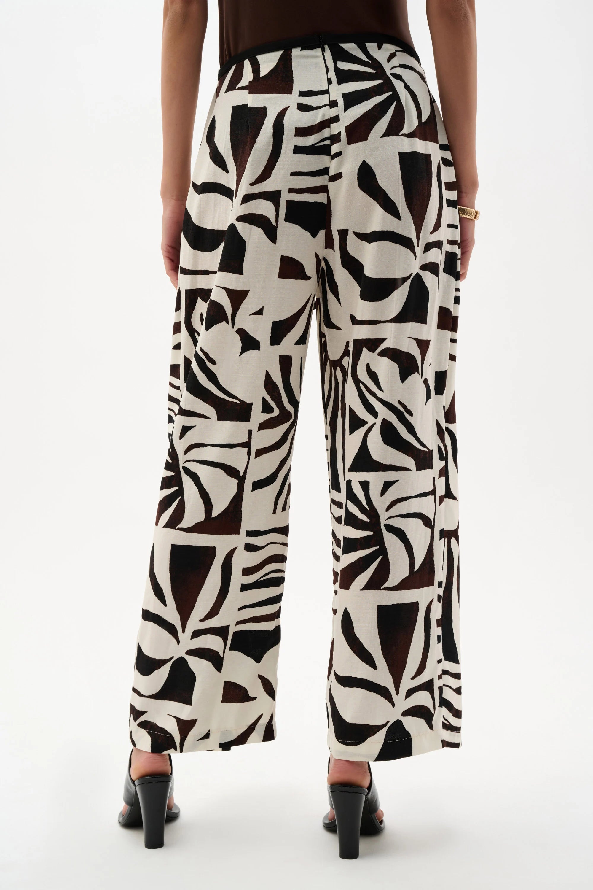 Tropical Gauze Tie-Front Pants