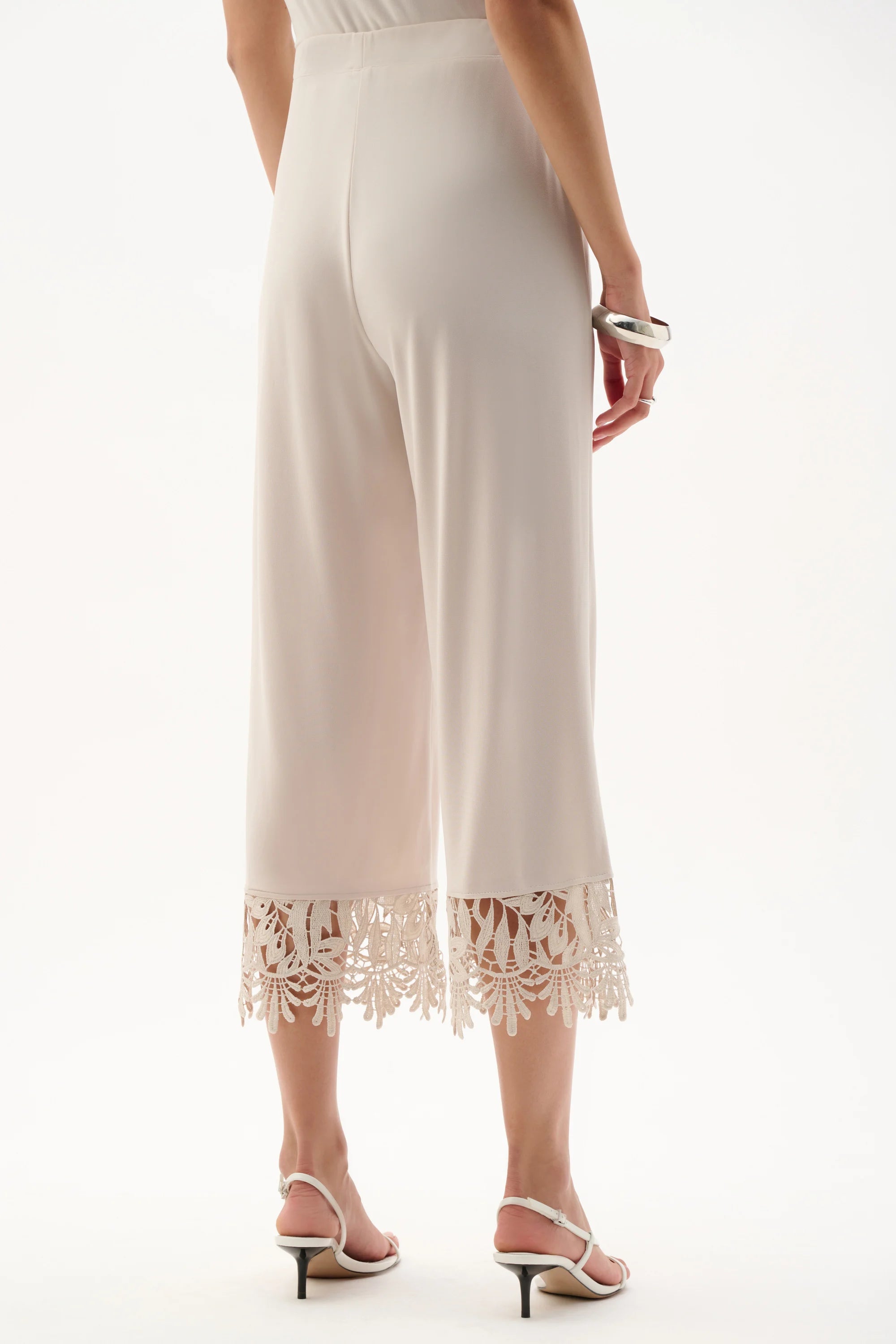 Guipure Lace Hem Culottes