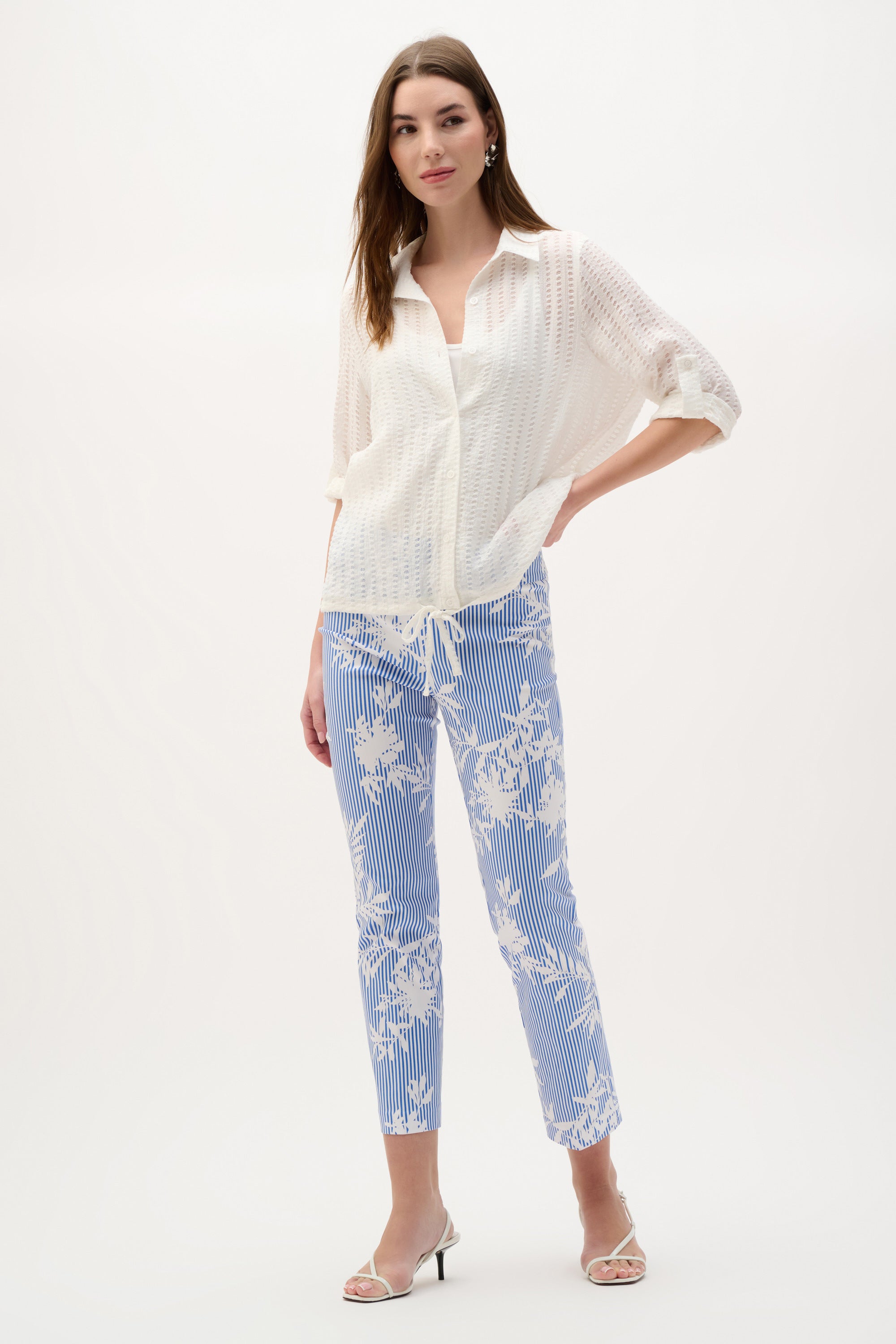 Print Contour Waist Pants