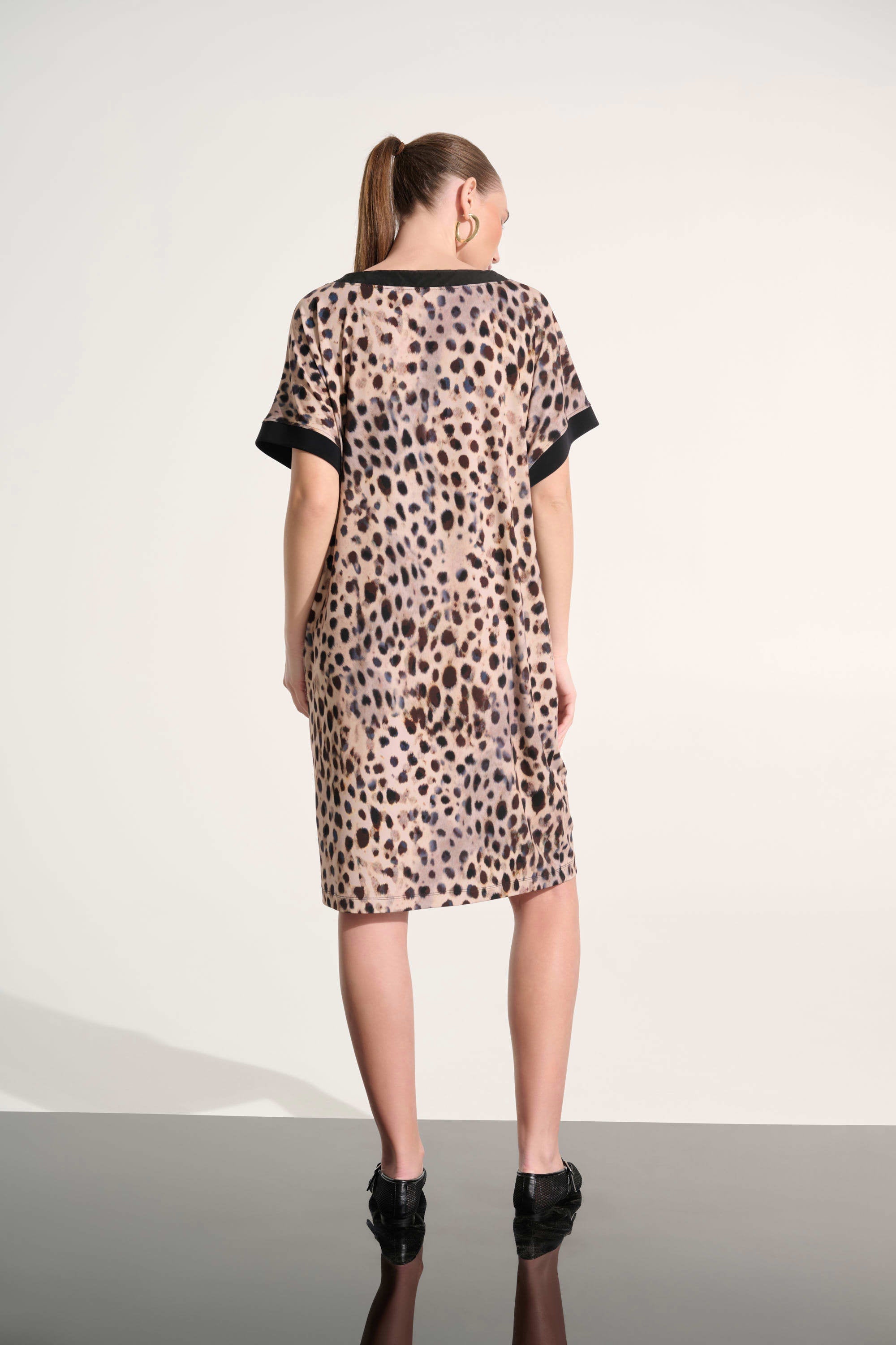 Silky Animal Print Dress