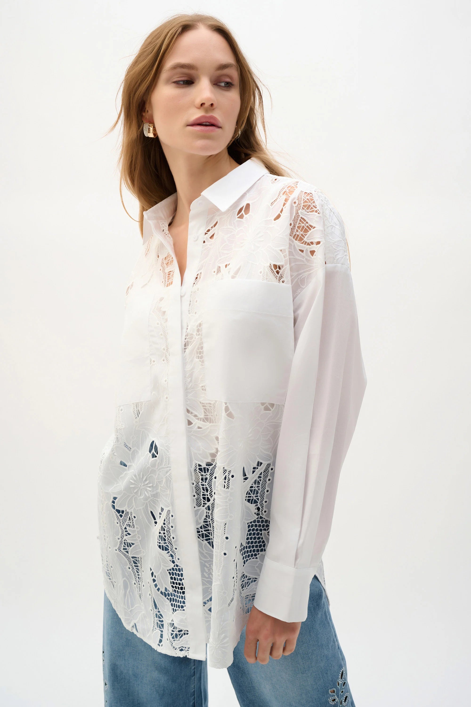 Embroidered Boxy Blouse