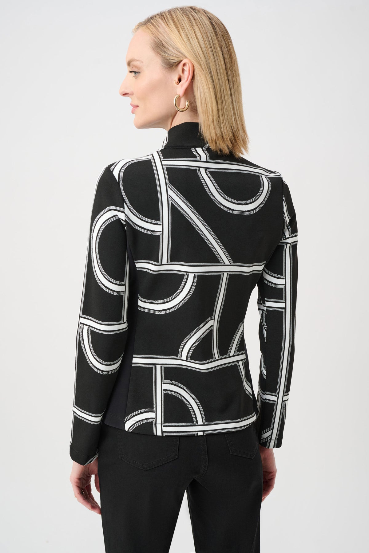 Joseph Ribkoff Geometric Fitted Jacket - Style 263055