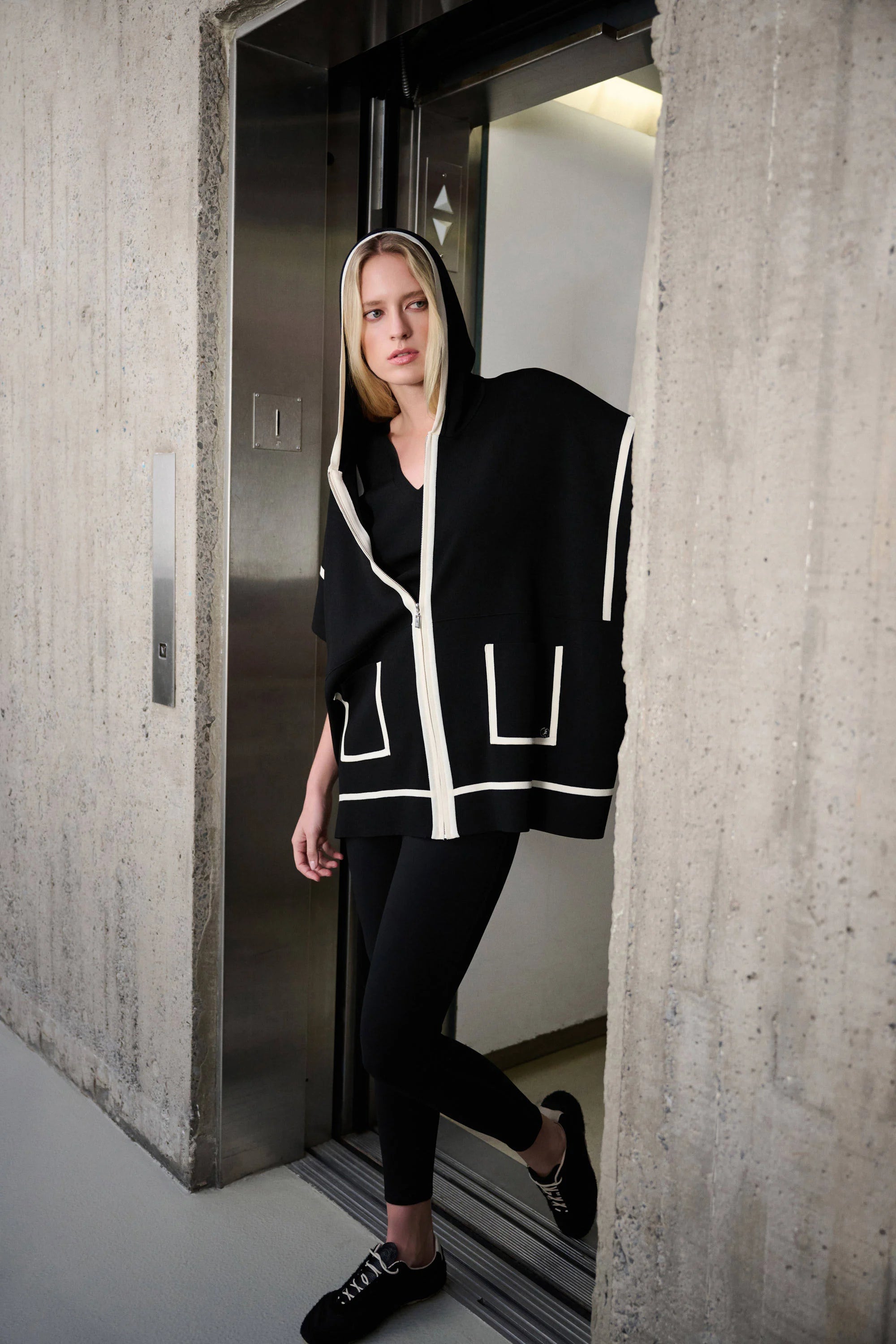 Hooded Boxy Jacket