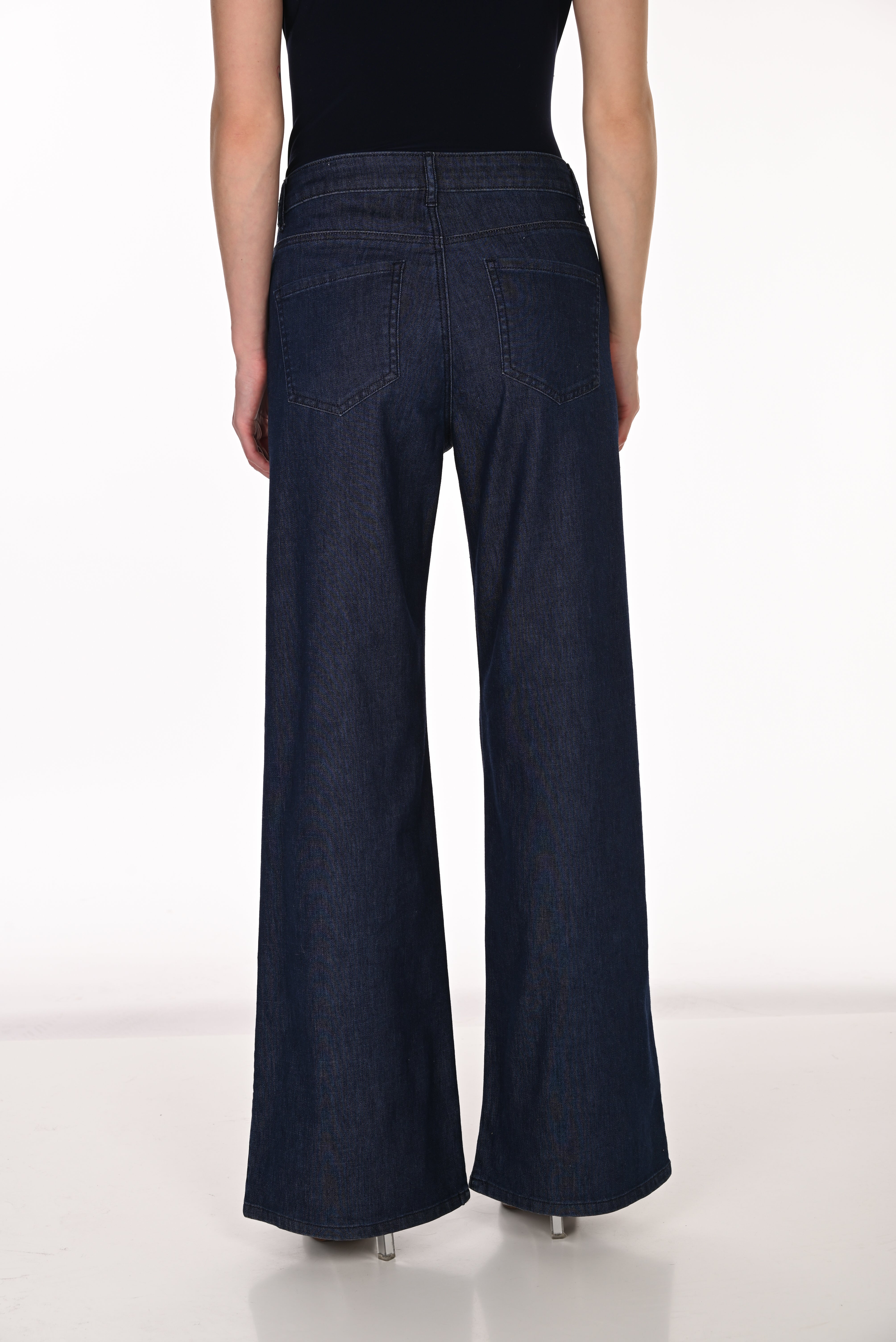 Wide-Leg Denim Pant
