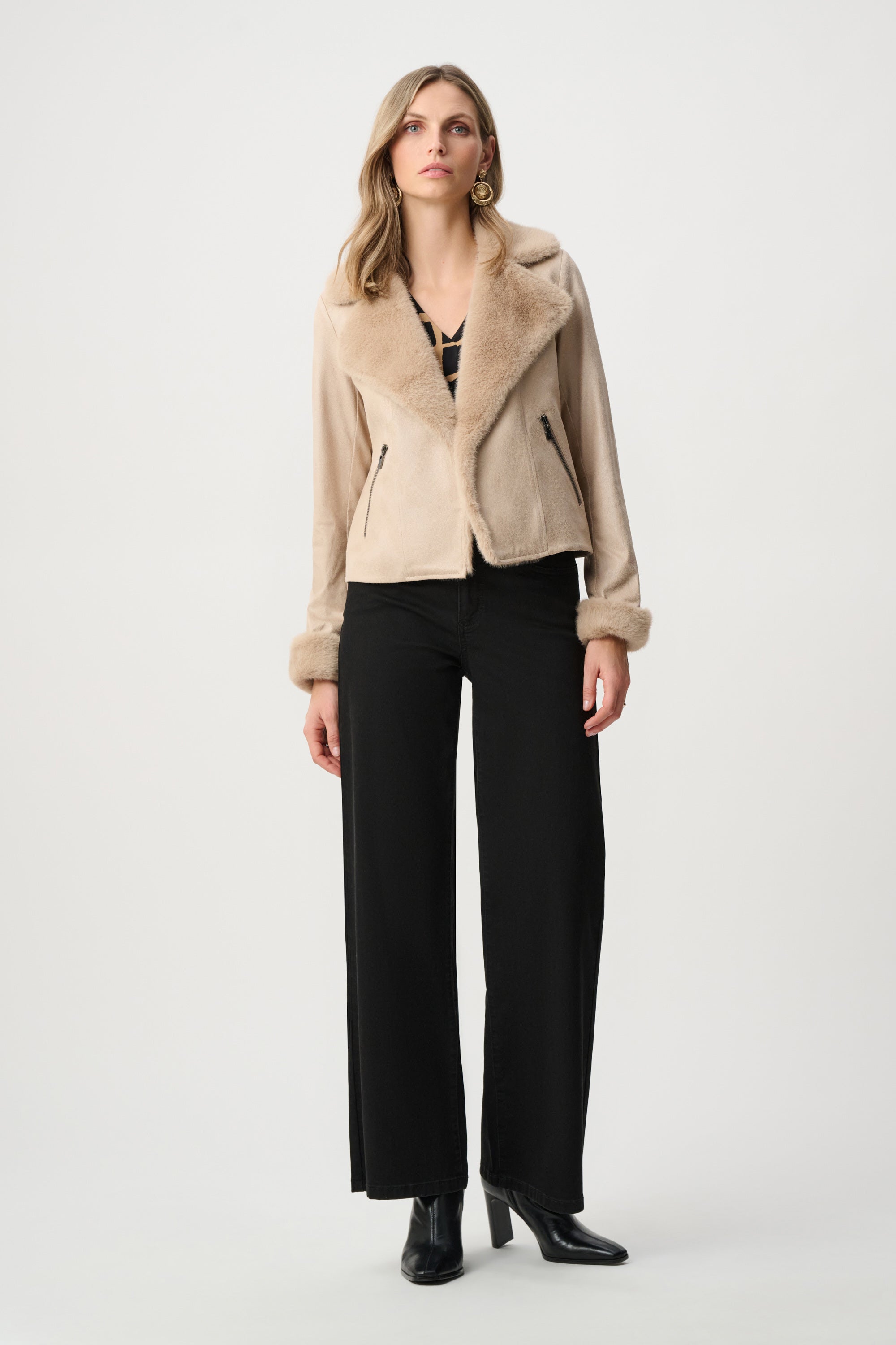 Joseph Ribkoff Faux Suede Jacket - Style 263909