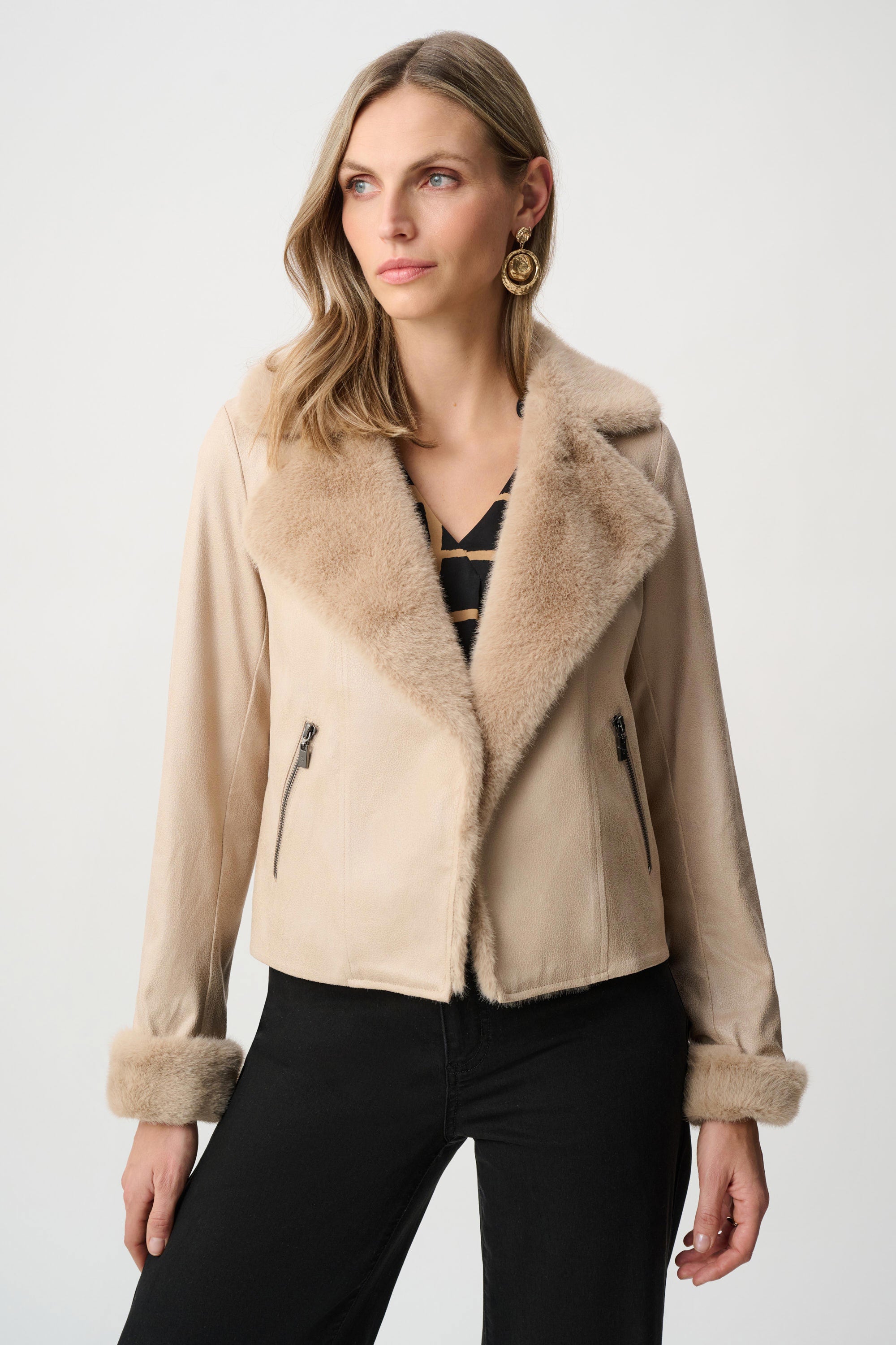 Faux Suede Jacket