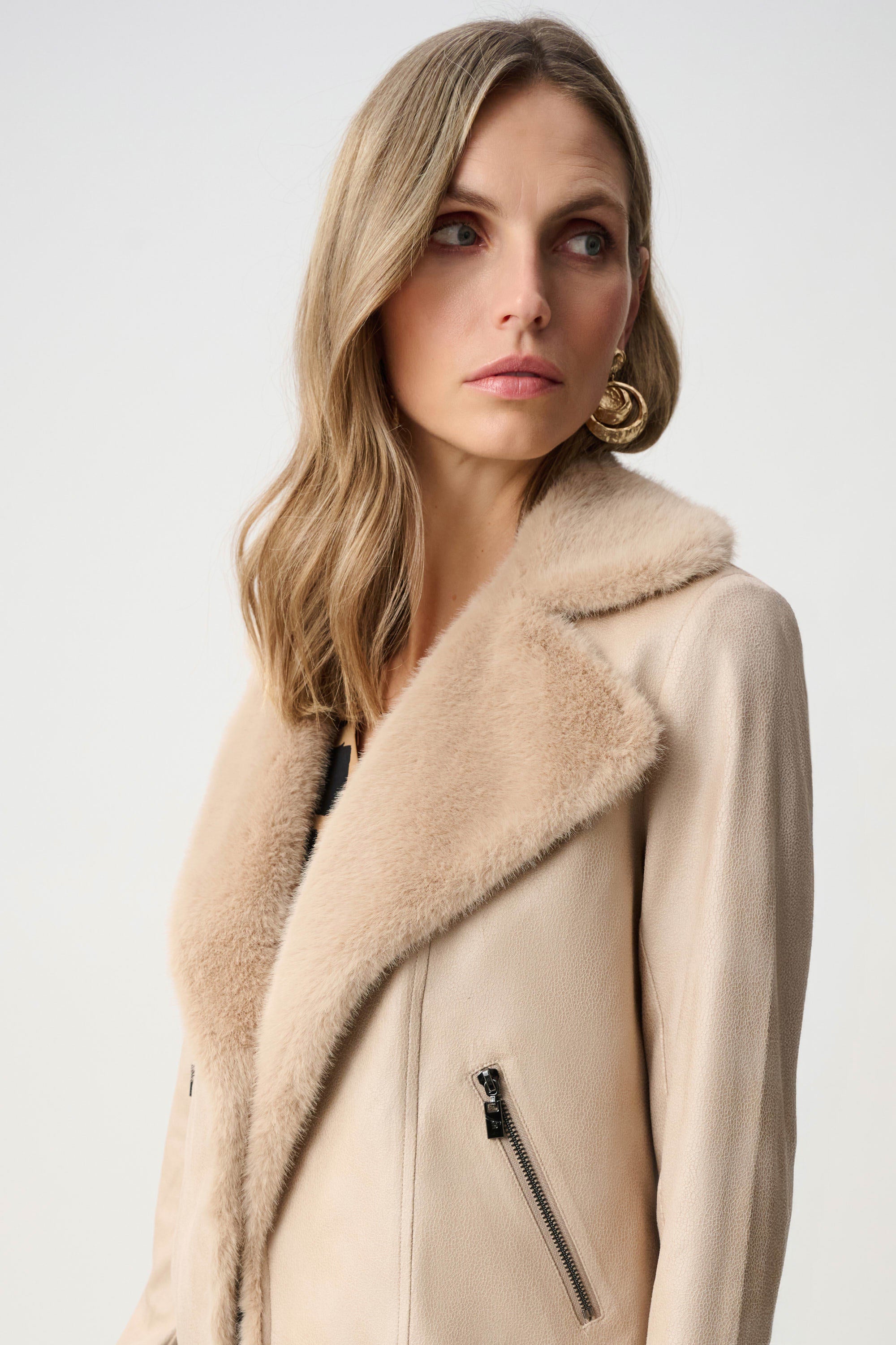 Joseph Ribkoff Faux Suede Jacket - Style 263909