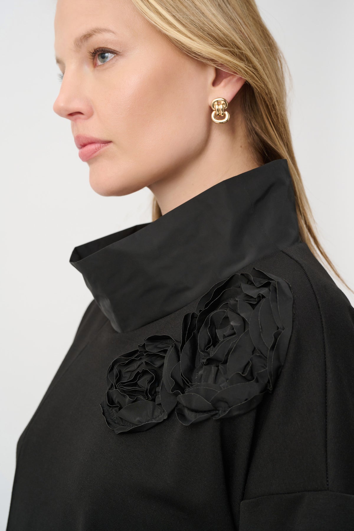Joseph Ribkoff Asym Floral Embroidered Tunic - Style 264120