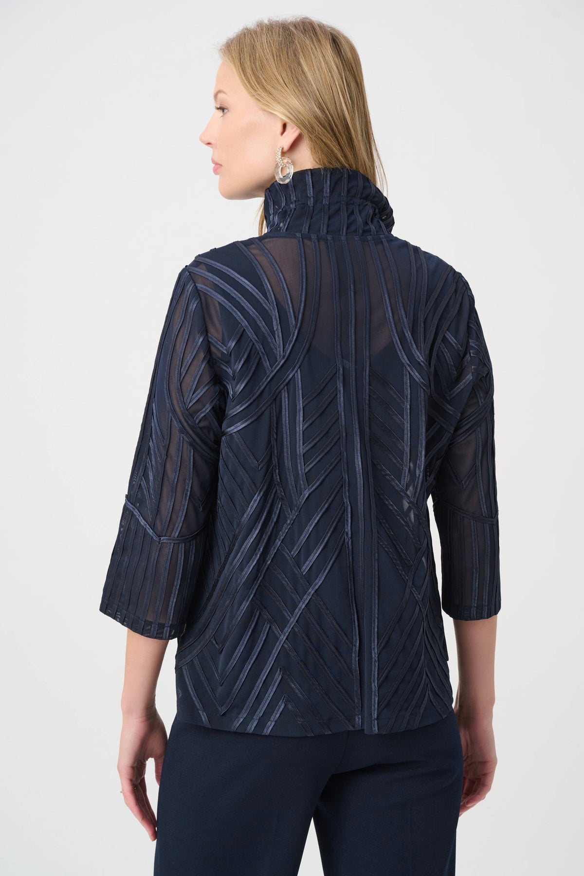 Joseph Ribkoff Tone-on-Tone Soutache Jacket - Style 264710