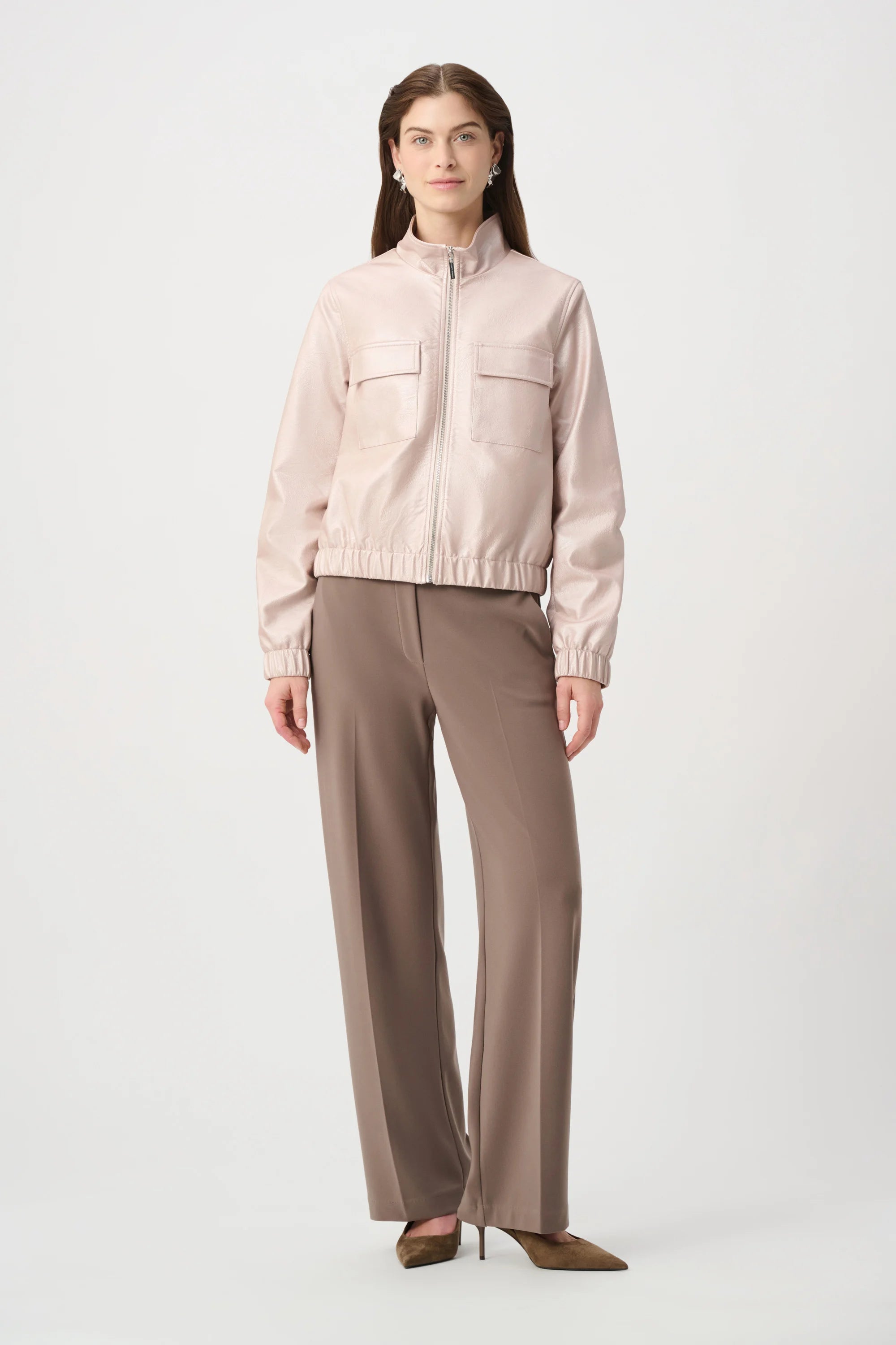 Joseph Ribkoff Metallic Bomber Jacket - Style 264907