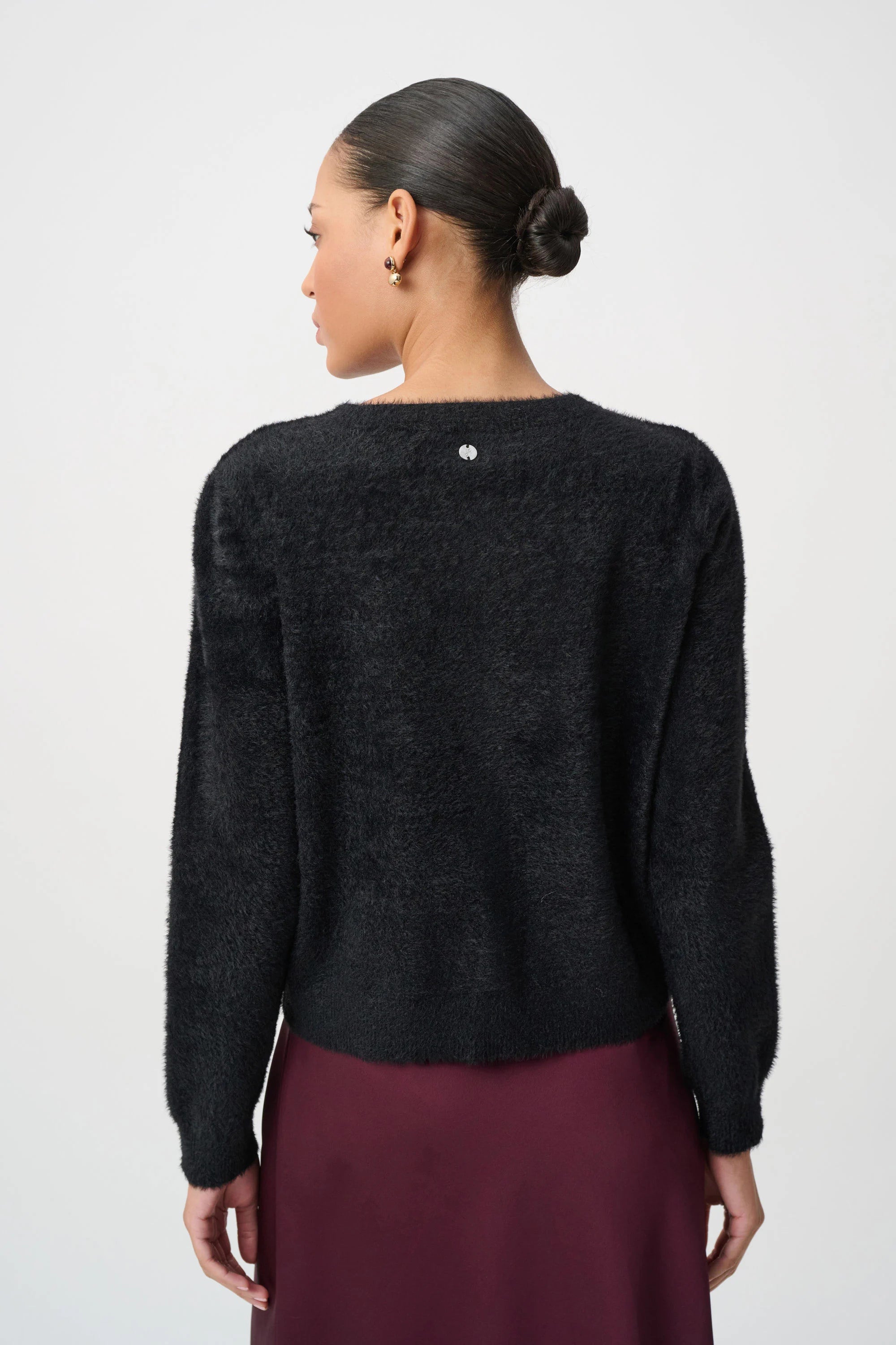 Joseph Ribkoff Bejeweled Crewneck Cardigan - Style 264924
