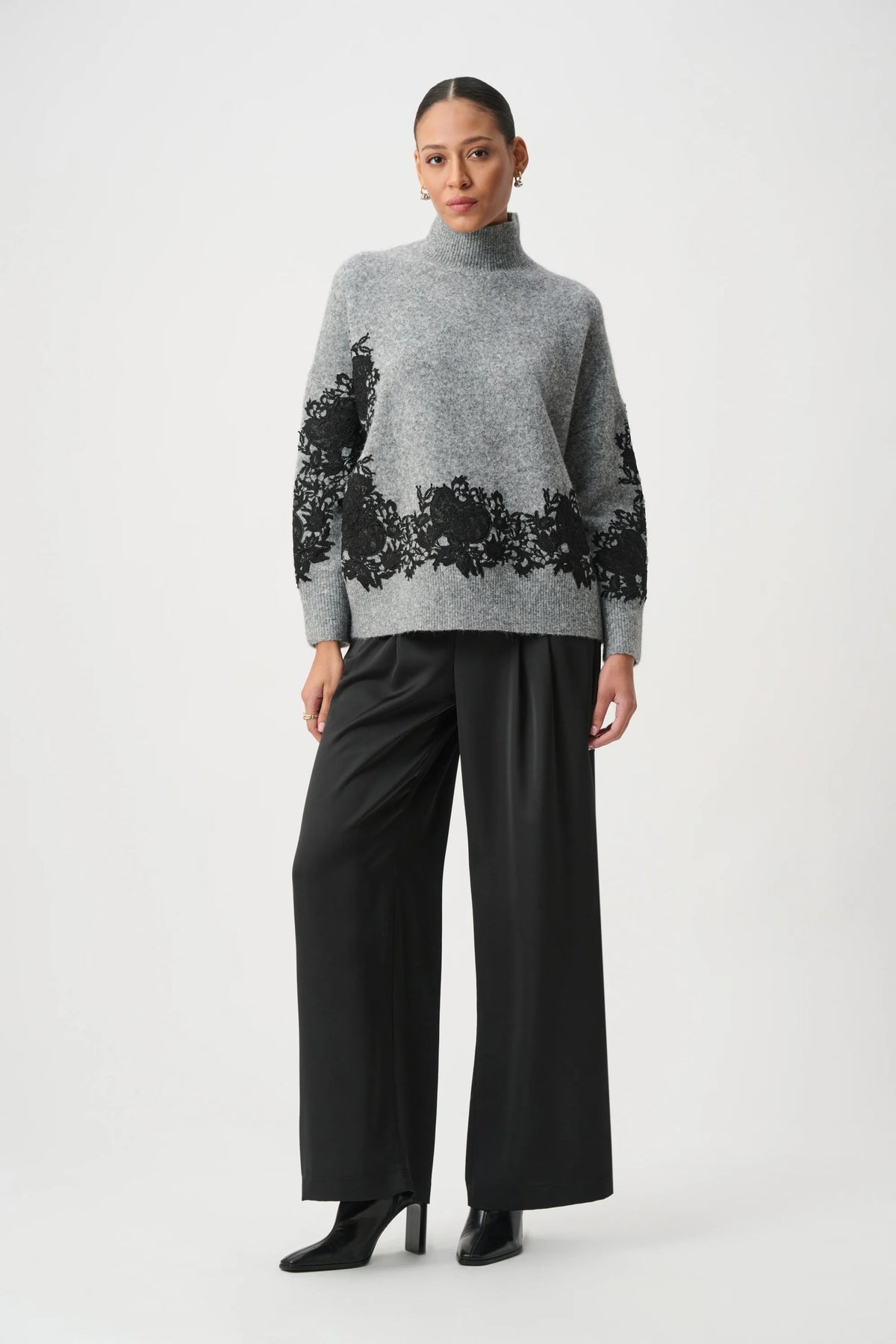 Joseph Ribkoff Classic Mock Neck Sweater - Style 264935