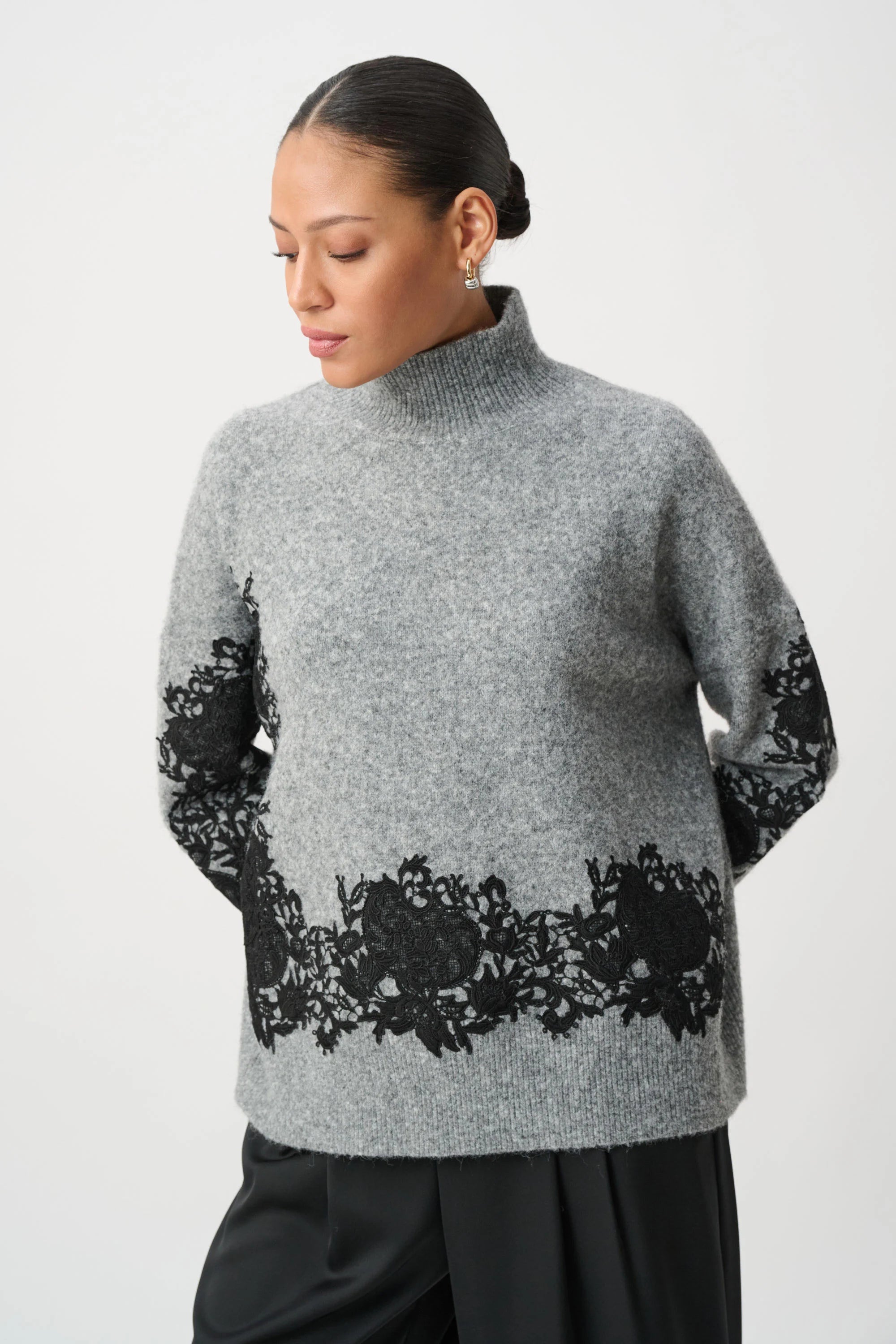 Joseph Ribkoff Classic Mock Neck Sweater - Style 264935