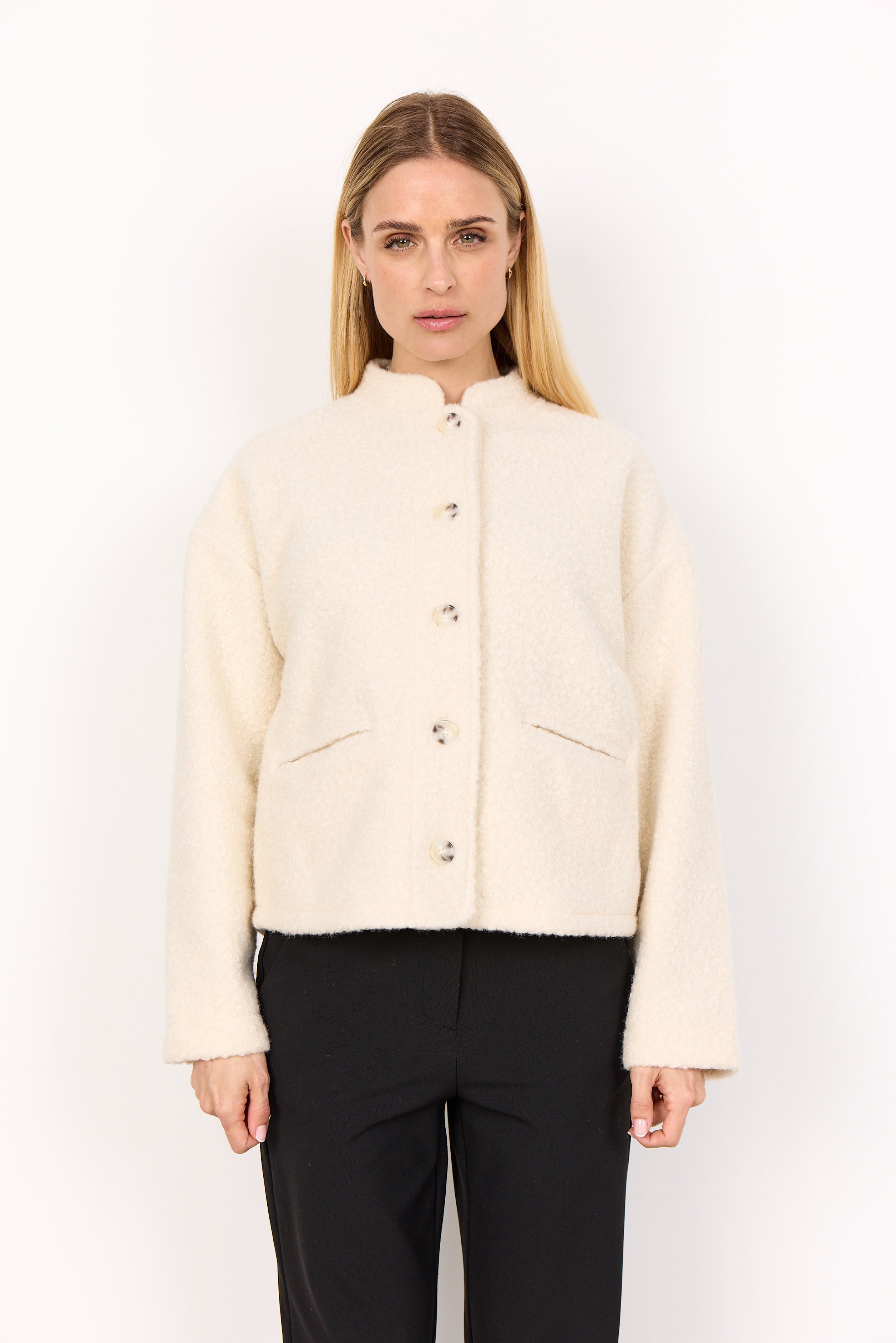 Soya Concepts Shaima Button Short Jacket - Style 5PF27155