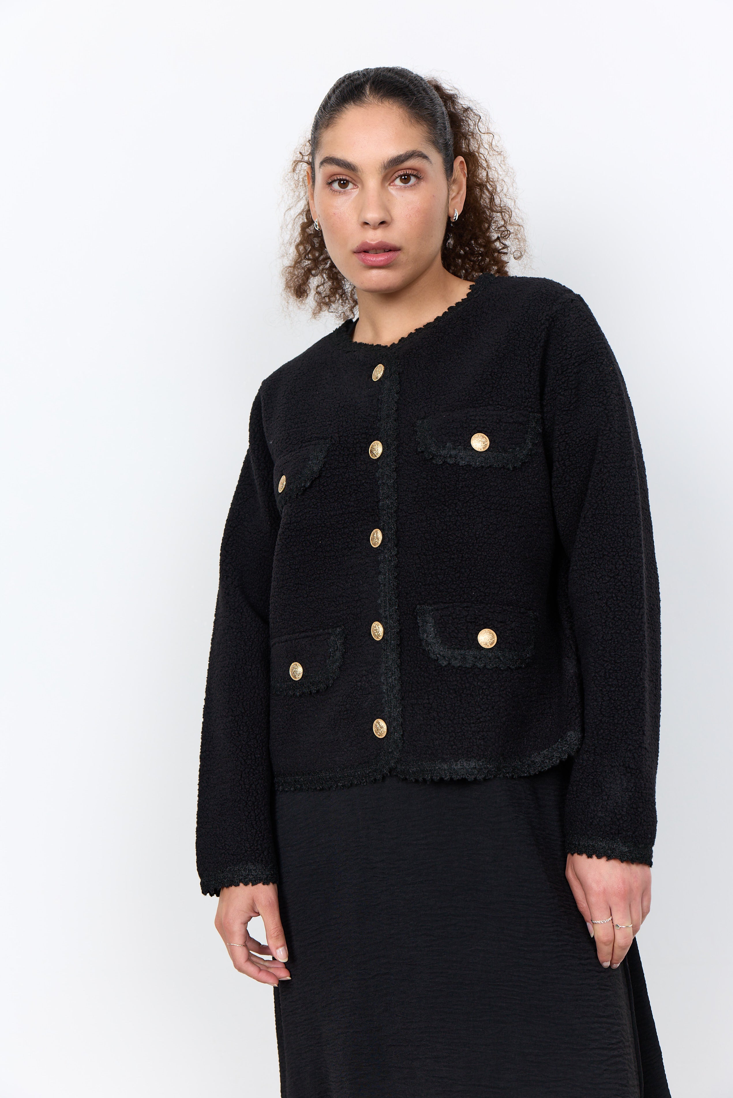 Soya Concepts Gertrud One Button Front Cardigan - Style 5PF27754