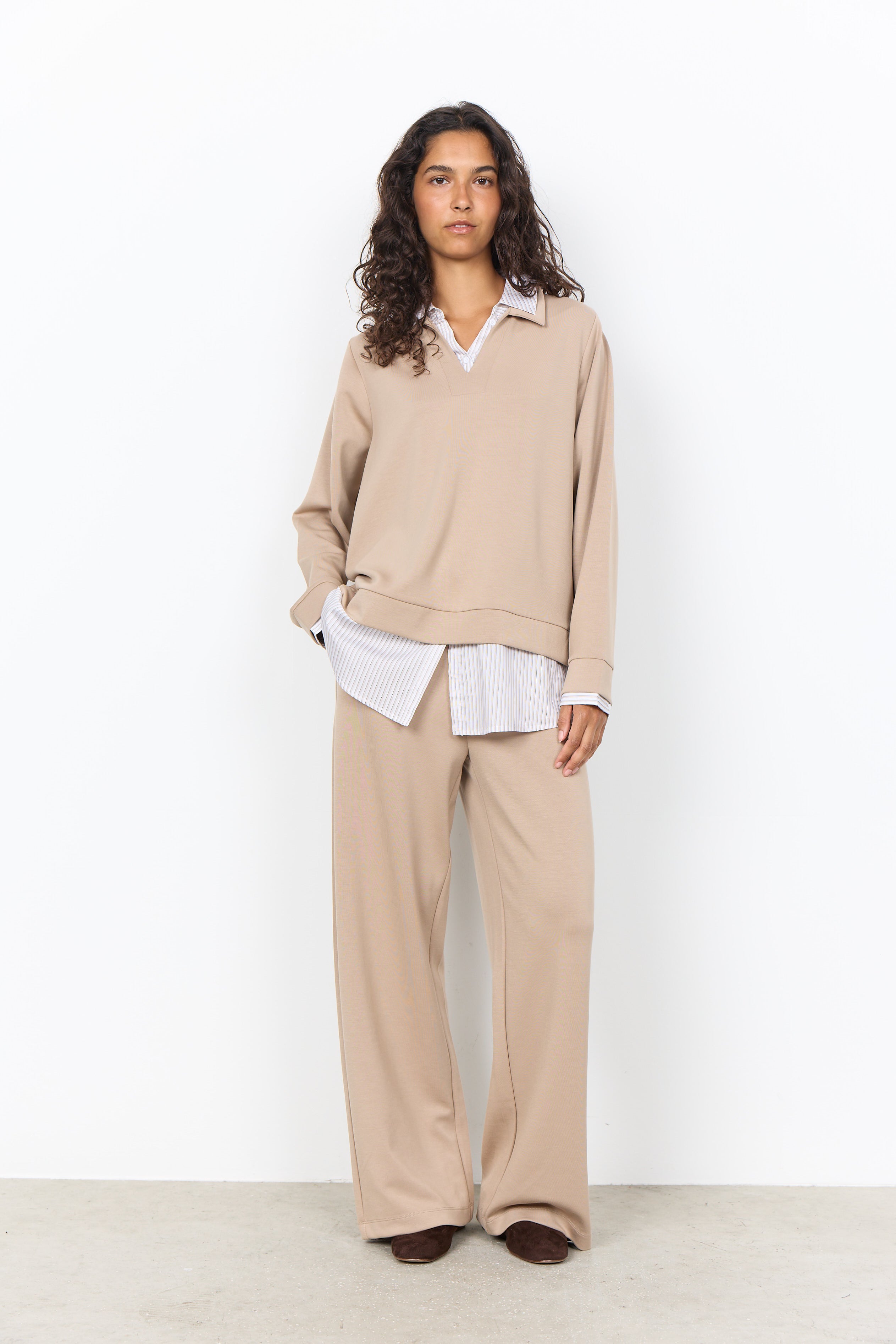 Soya Concepts Banu V-Neck Fooler Sweater - Style 5F27857
