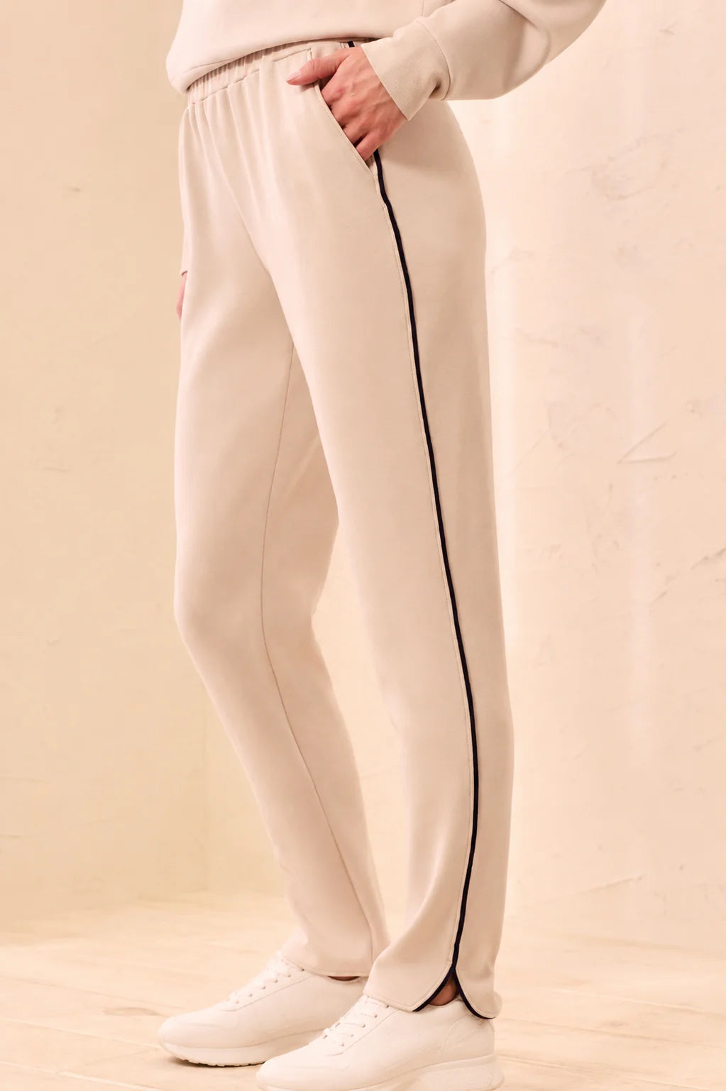 Tribal Jogger Pants With Contrast Piping - Style 3147O-3390